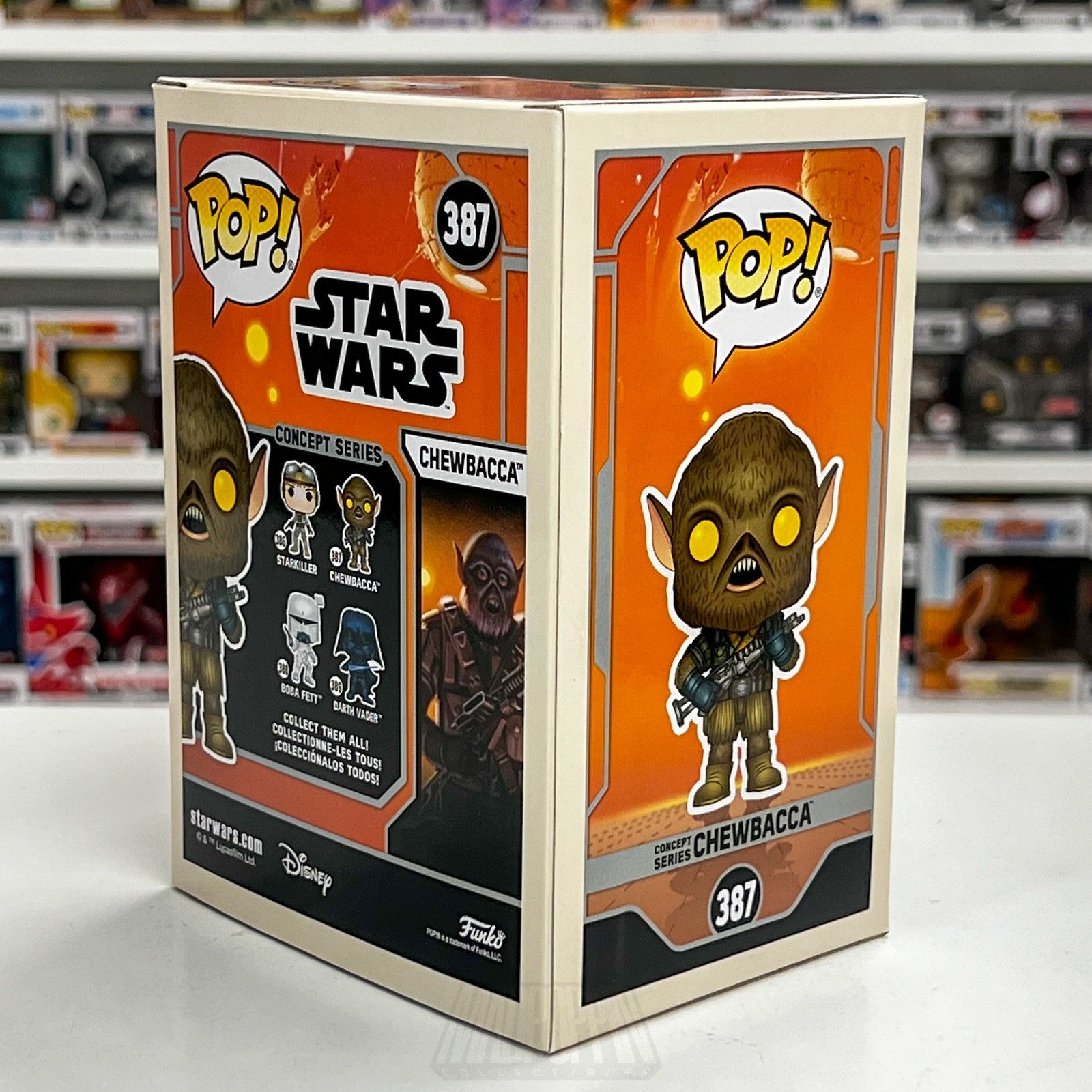 Funko Pop Star Wars Concept Series Chewbacca Celebration 387 Official Sticker4