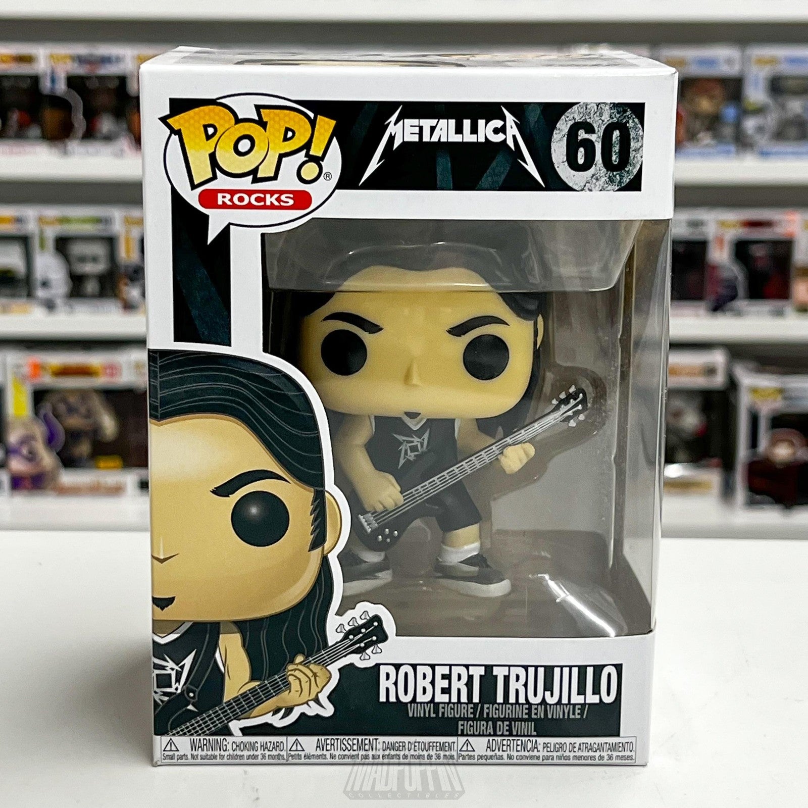 Funko Pop Rocks Metallica Robert Trujillo 60 Vinyl Figure New Box Coll
