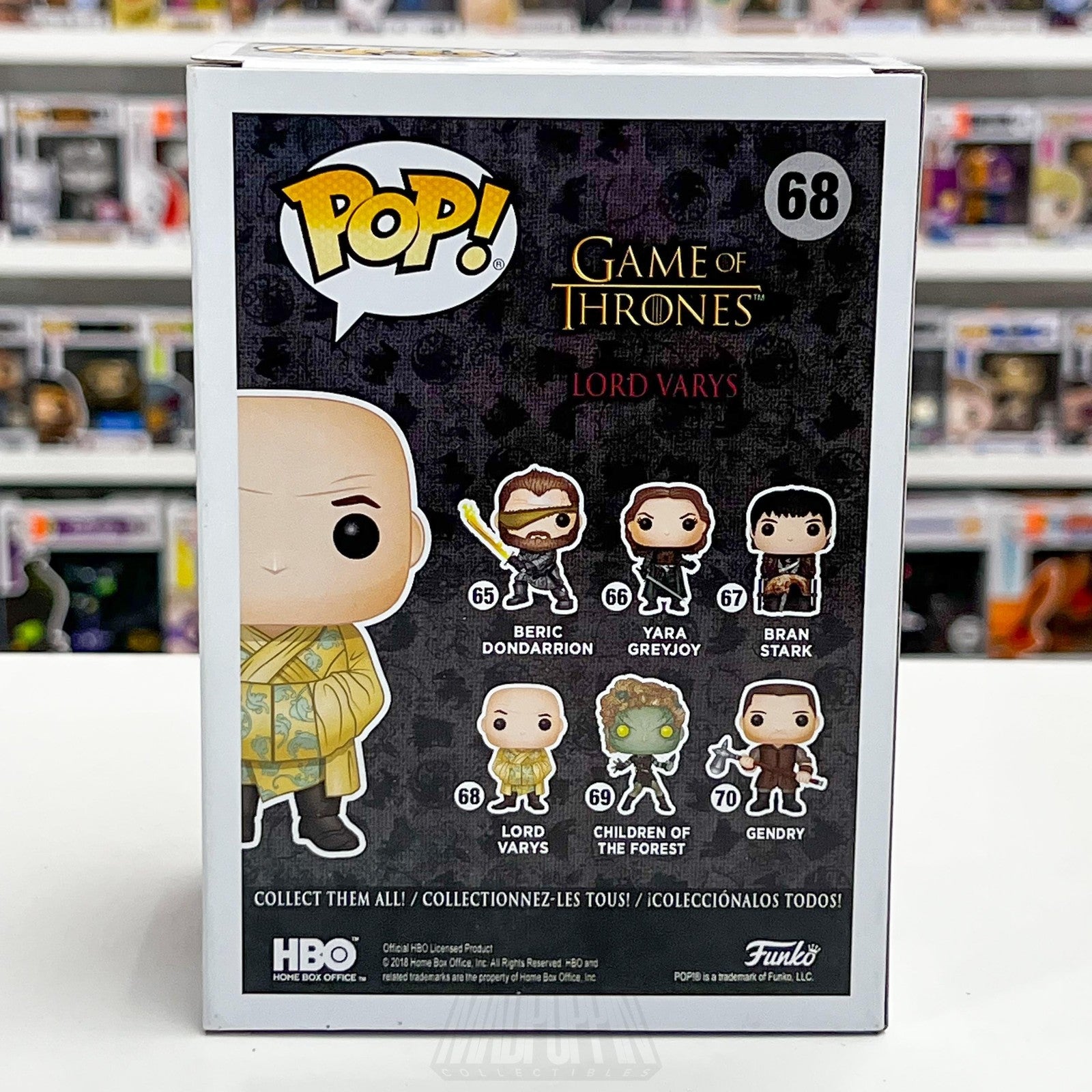 Funko Pop Game of Thrones Lord Varys #68 Vinyl Figure Collectible HBO 2018 Boxed3