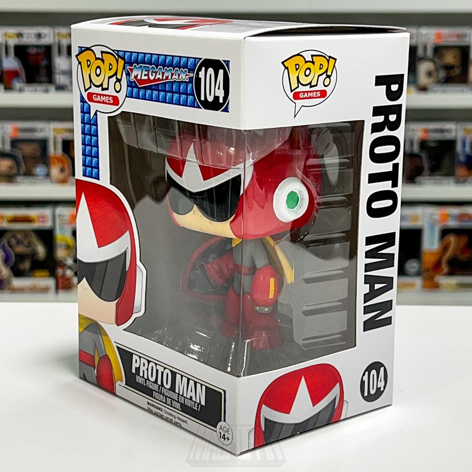 Funko Pop Video Games Mega Man Proto Man 104 Vinyl Figure Capcom Toy