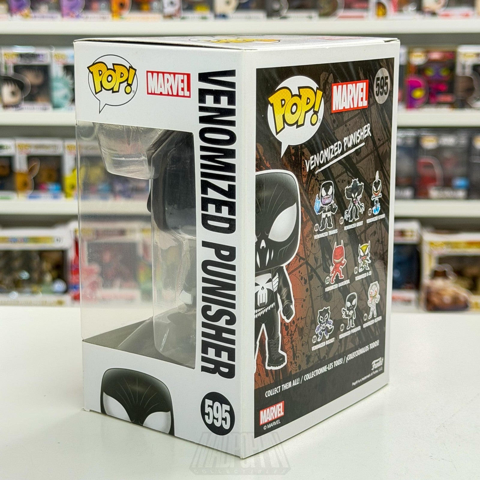 Funko Pop Marvel Venomized Punisher 595 Frank Castle Vigilante Symbiote Figure2