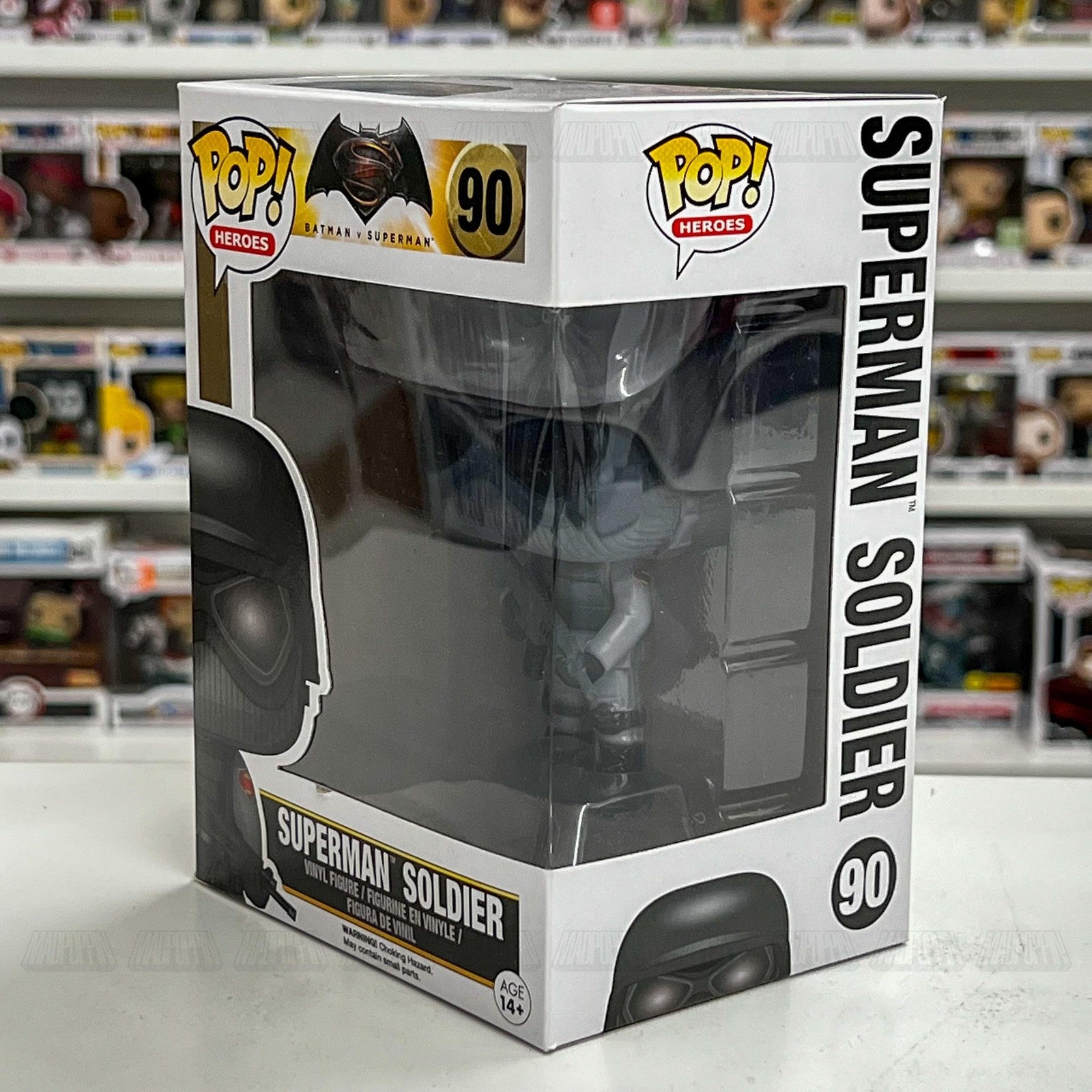 Funko Pop Superman Soldier #90 Batman v Superman DC Comics Vinyl Figure NIB