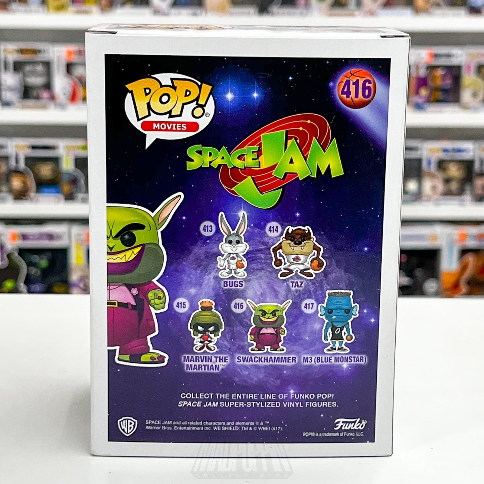 Funko Pop Movies Space Jam Swackhammer 416 Vinyl Figure with Box Collectible3