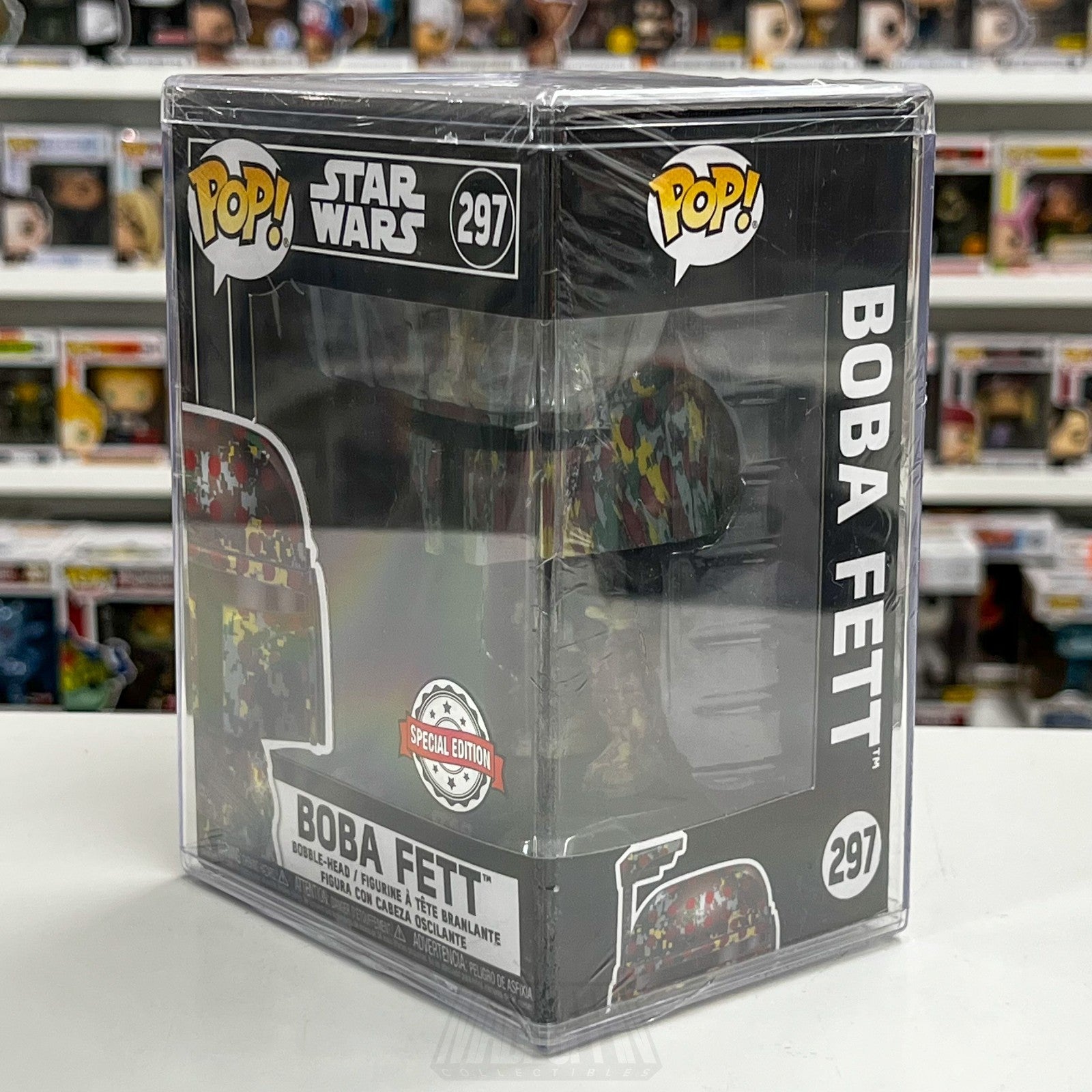 Funko Pop Star Wars Boba Fett Futura Camo Special Edition 297 Bounty Hunter Toy1
