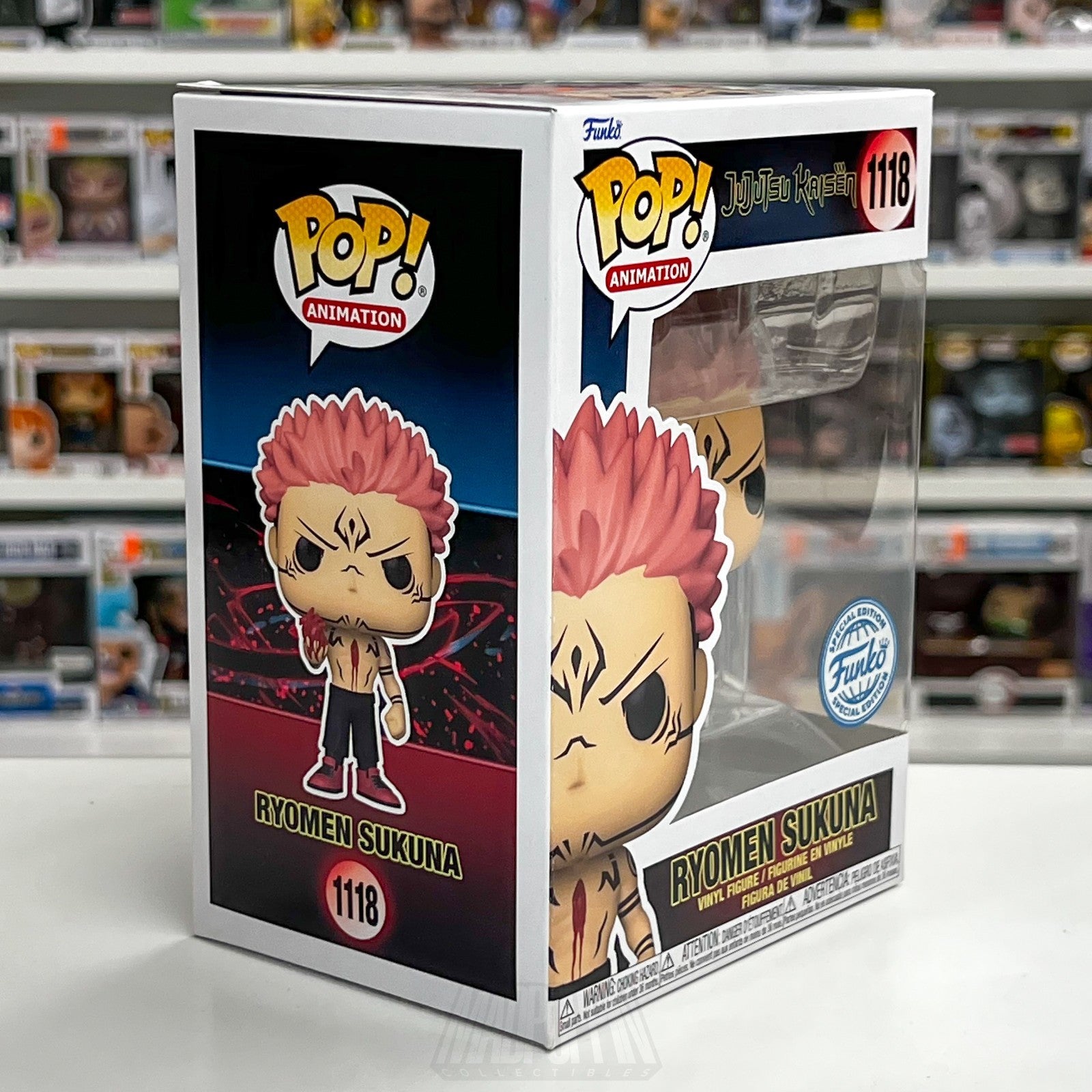 Funko Pop Anime Jujutsu Kaisen Ryomen Sukuna 1118 Special Edition Vinyl Figure5
