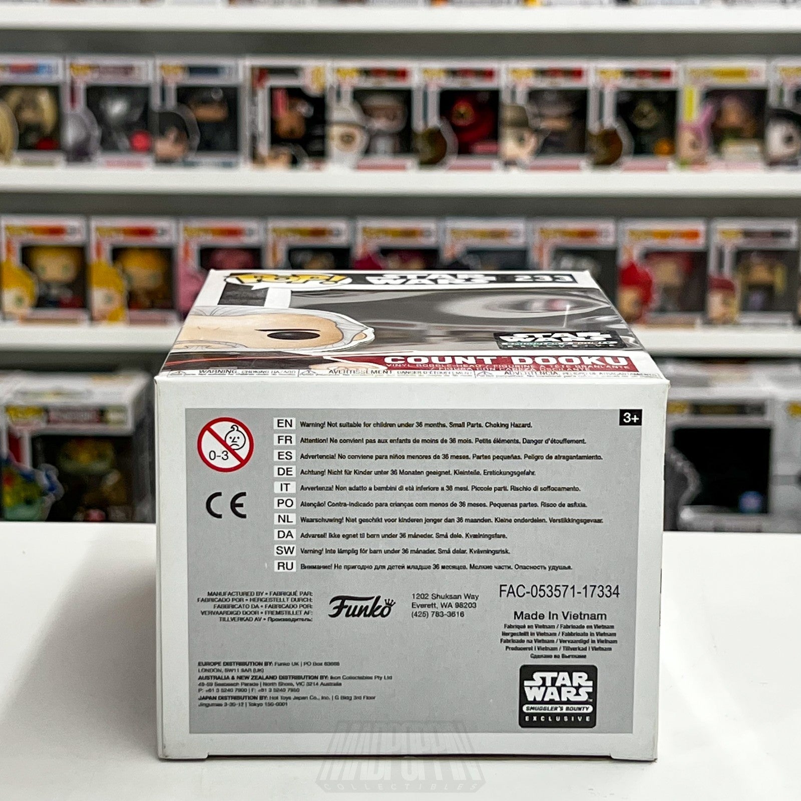 Funko Pop Star Wars Count Dooku Smugglers Bounty 233 Jedi Sith Lord Vinyl Figure7