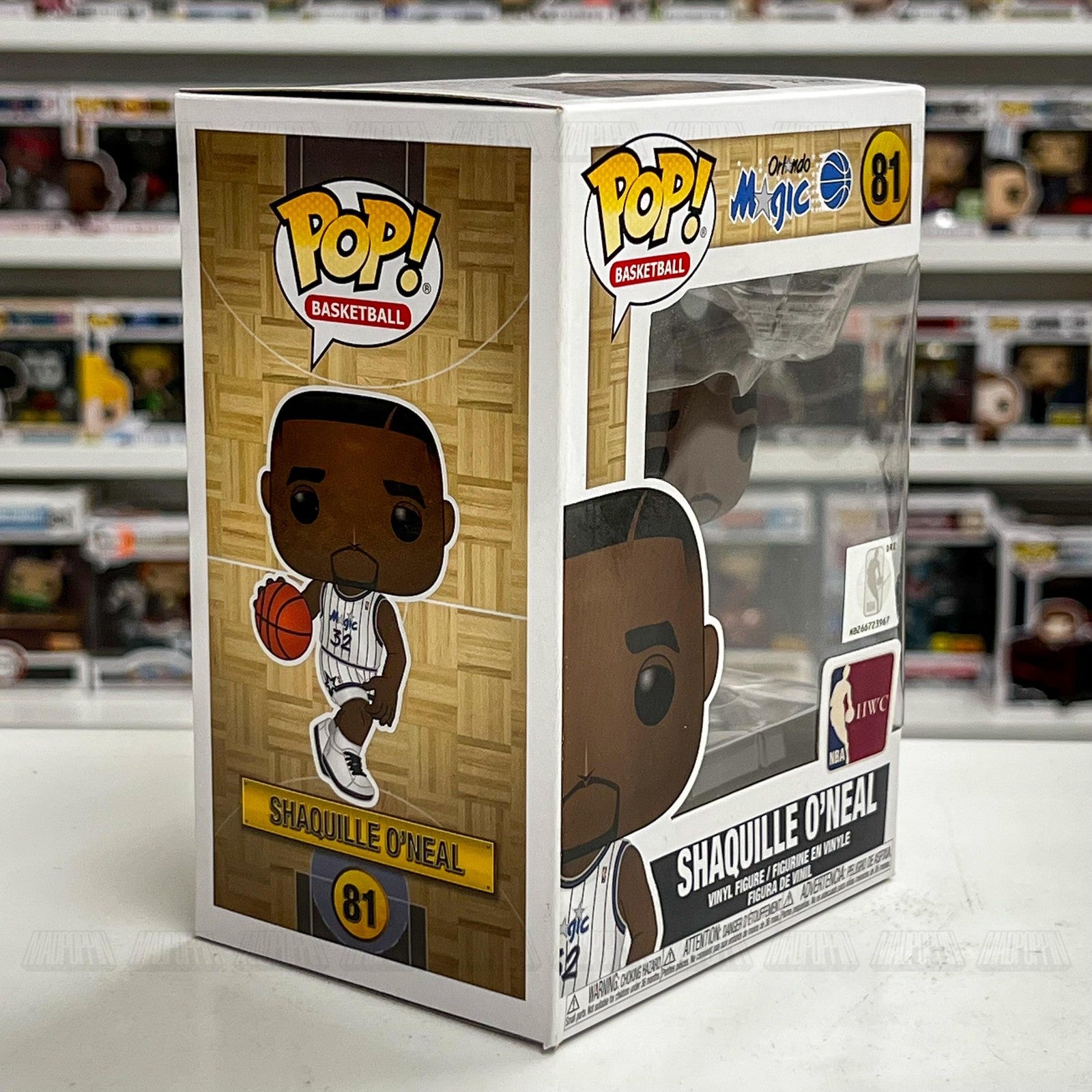 スポーツ Funko POP! NBA SHAQUILLE ONEAL 81 Funko Pop NBA Shaquille O'Neal 81 Orlando Magic Vinyl Figure Basketbal