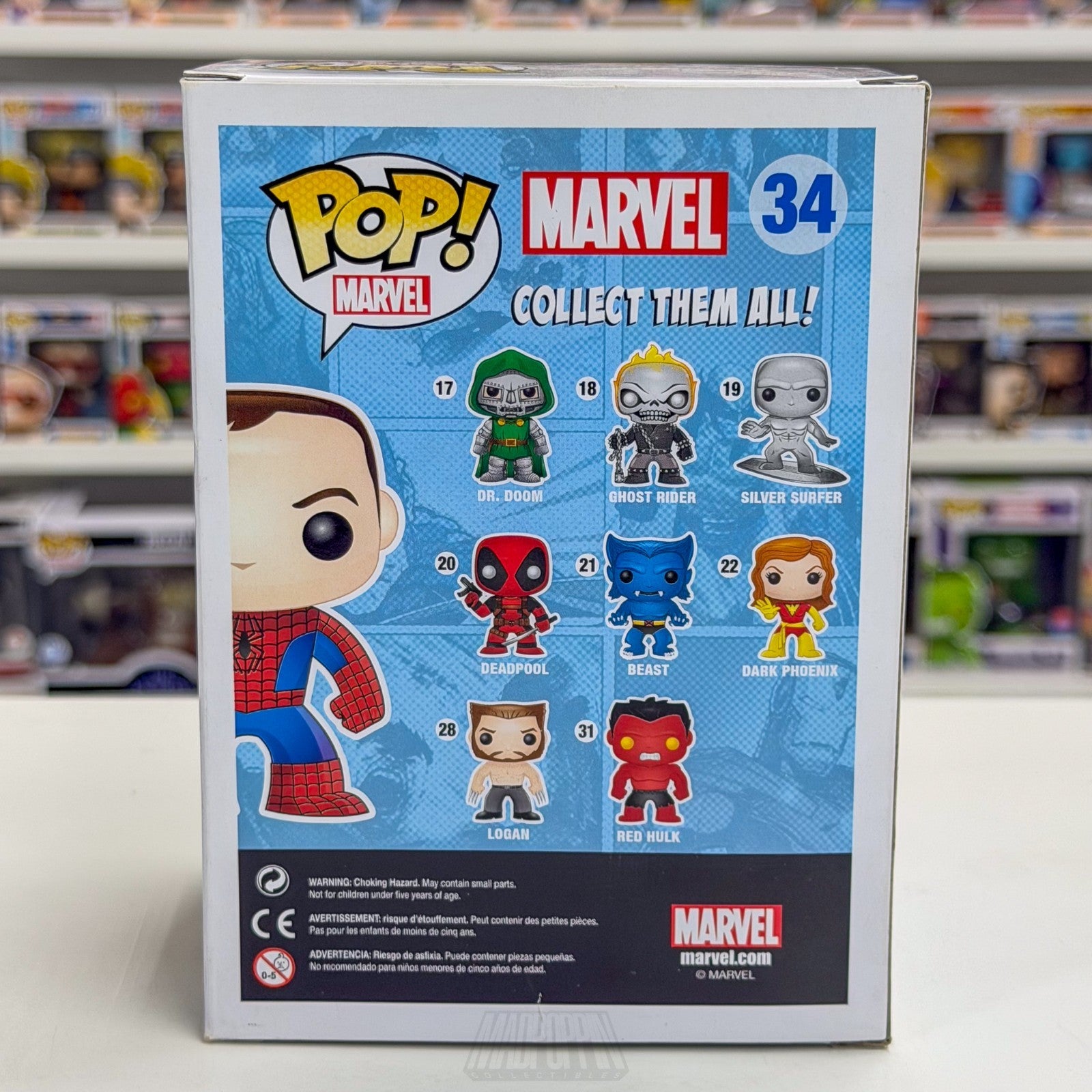 Funko Pop Marvel Peter Parker Spider-Man Comikaze Exclusive 34 Toy Vinyl Figure3