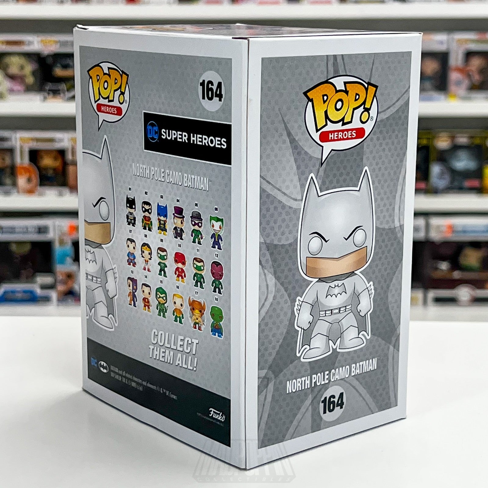 Funko Pop DC Super Heroes North Pole Camo Batman Target 164 White Vinyl Figure4