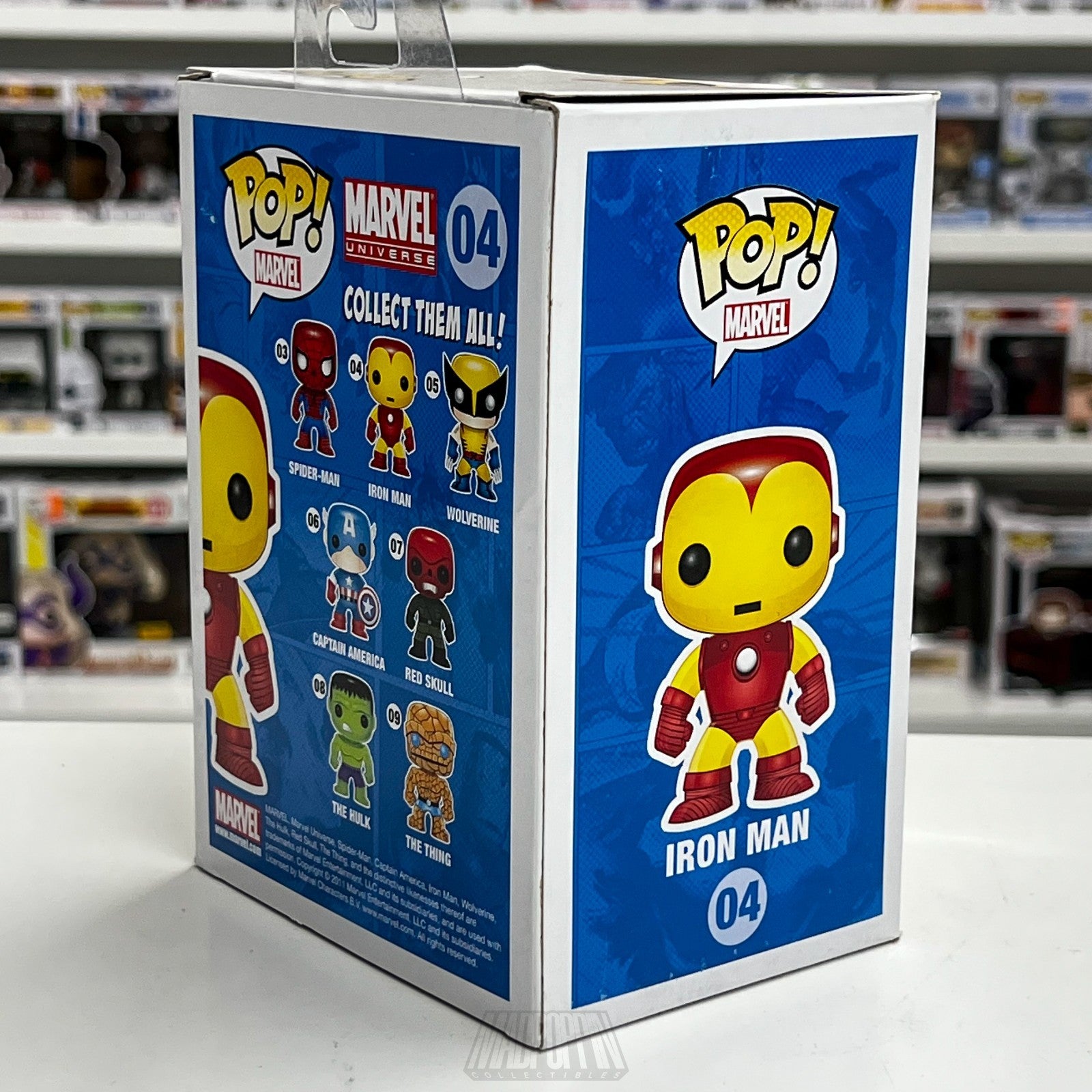 Funko Pop Marvel Universe Iron Man Vinyl Bobblehead 04 Original Hang Tag 2011