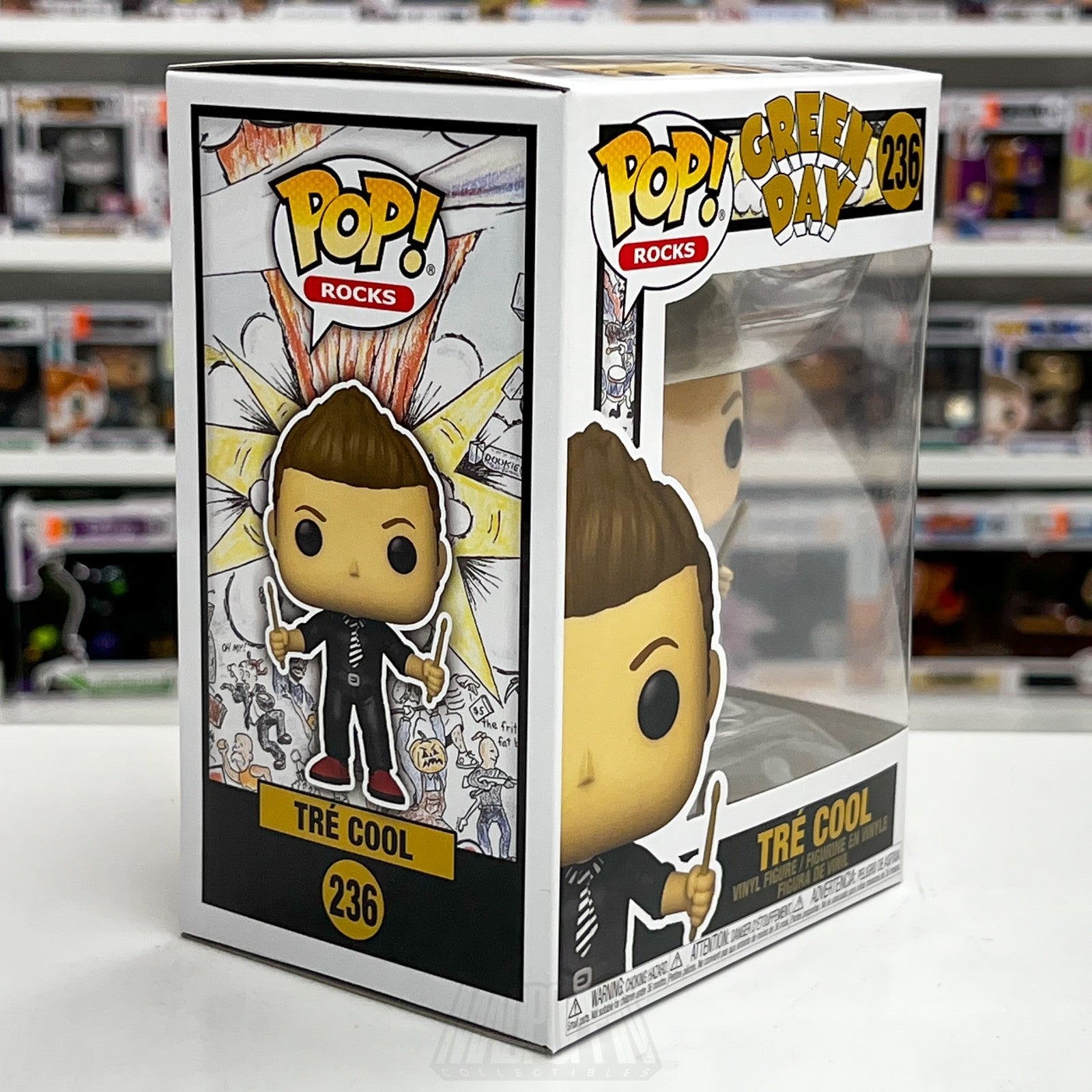 Funko Pop Rocks Green Day Tre Cool 236 American Music Punk Frank Edwin Wright5