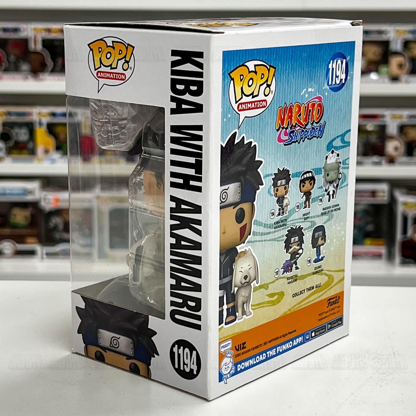 Funko Pop! Animation Naruto Shippuden Kiba with Akamaru 1194 Vinyl Figure NIB