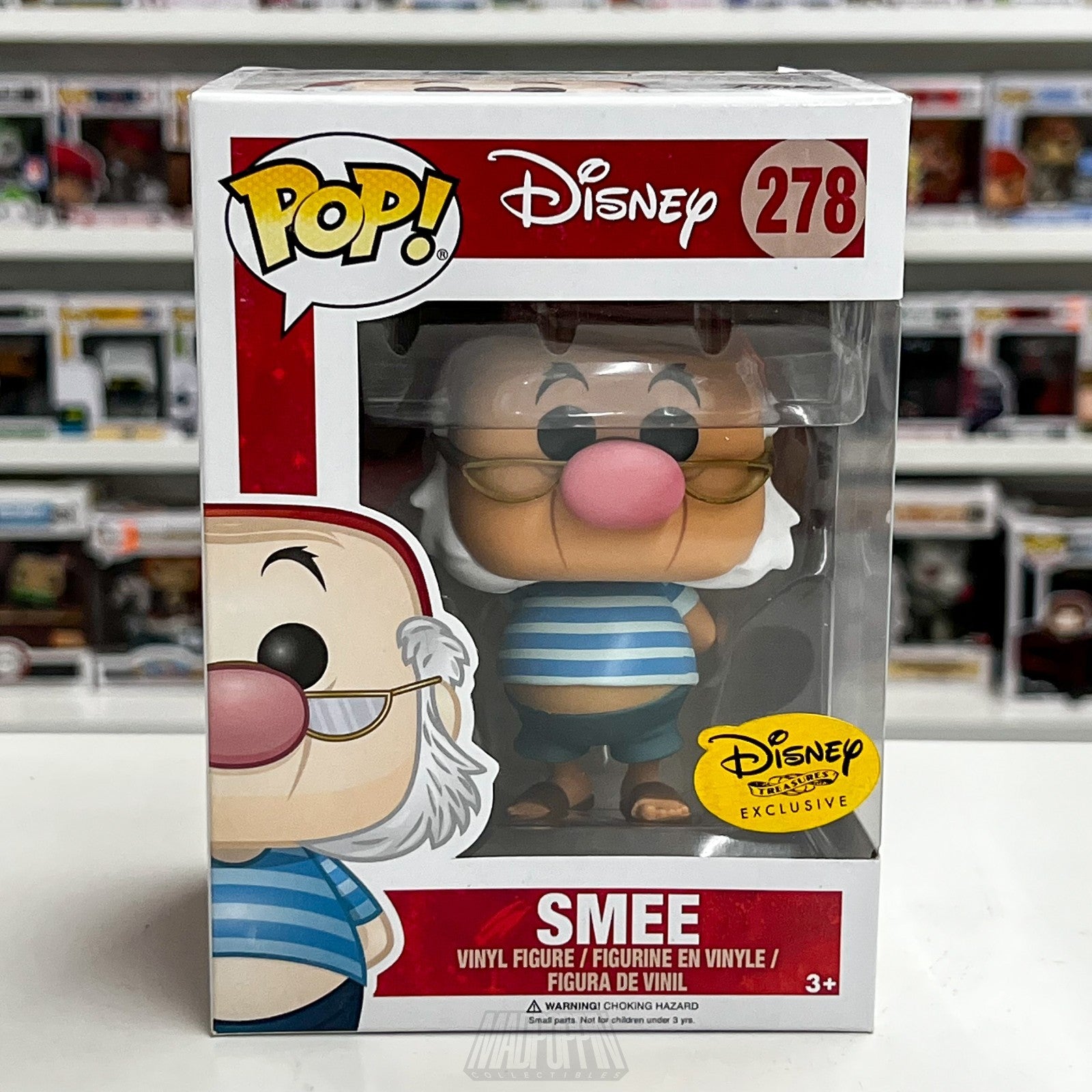 Funko Pop Disney Treasures Mr Smee 278 Peter Pan Neverland Animated Fantasy Film