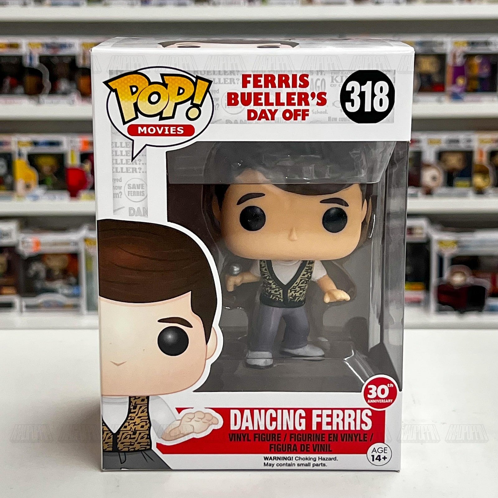 Funko Pop Ferris Bueller's Day Off Dancing Ferris 318 30th Anniversary New