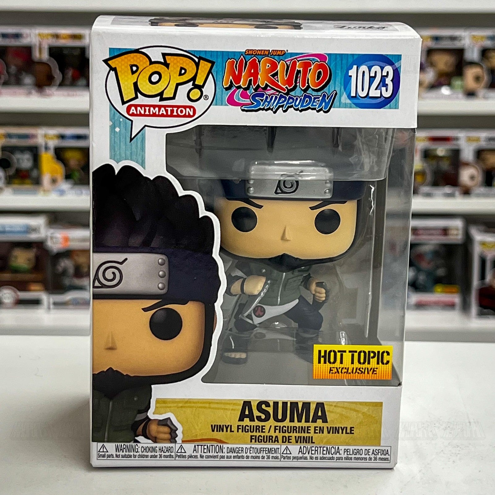 Funko Pop Naruto Shippuden Asuma #1023 Hot Topic Exclusive Vinyl Figure NIB