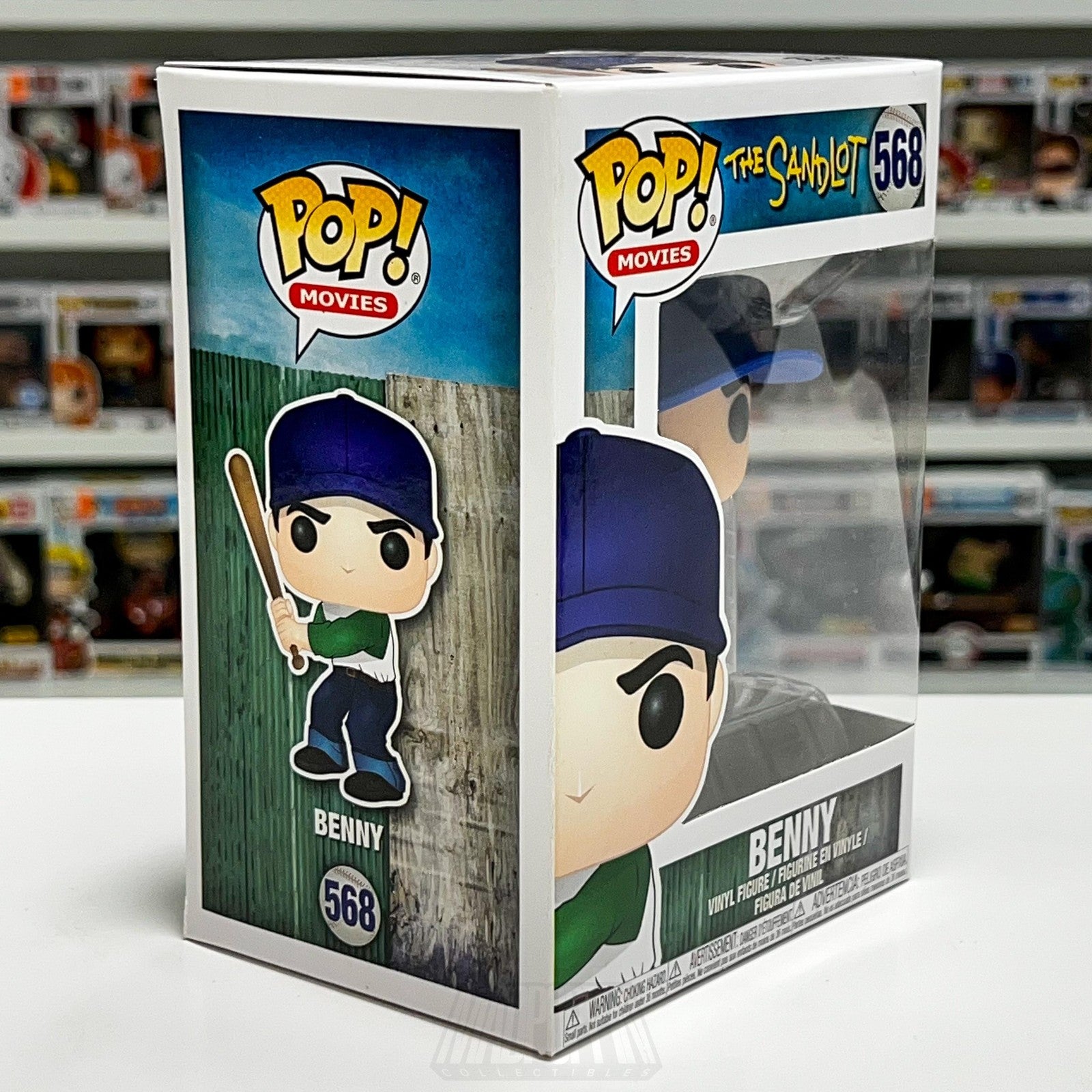 Funko Pop Movies The Sandlot Benny Rodriguez 568 Vinyl Figure Baseball Classic