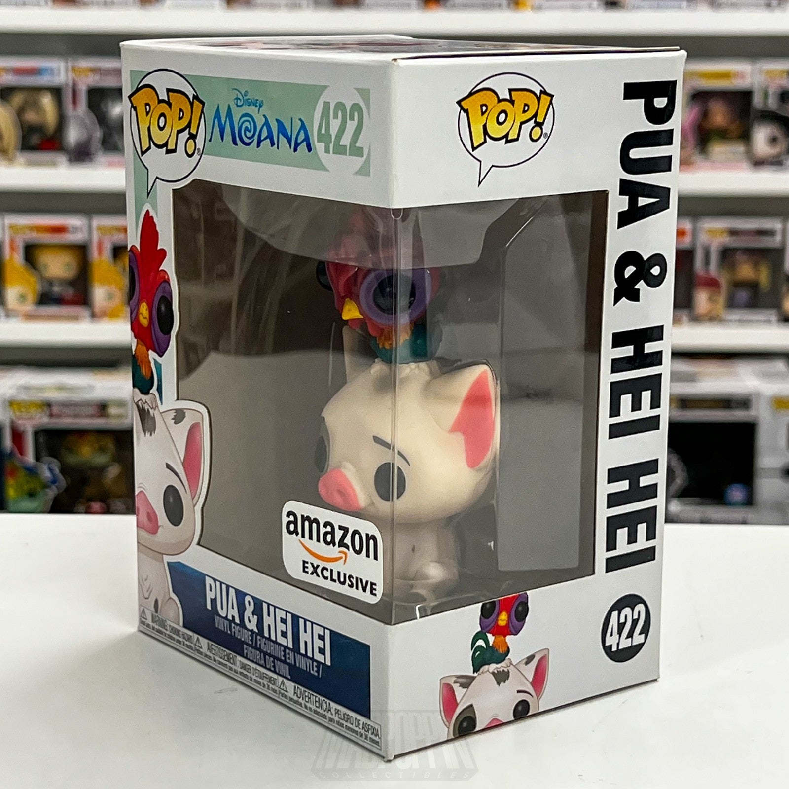 Funko Pop Disney Moana Pua & Hei Hei Amazon 422 Cute Rooster Piget Vinyl Figure1