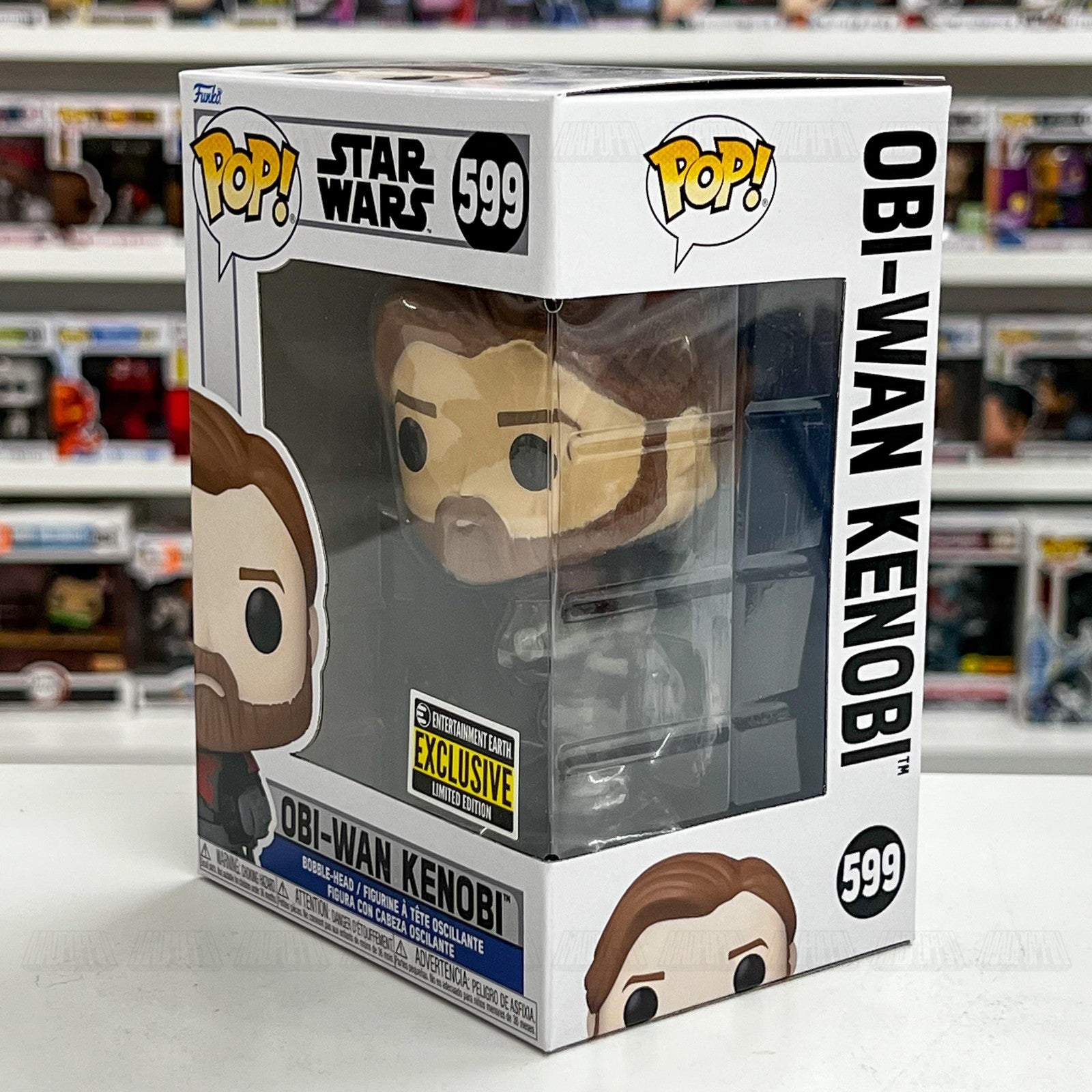 Funko Pop Star Wars Obi-Wan Kenobi #599 Entertainment Earth Exclusive Vinyl