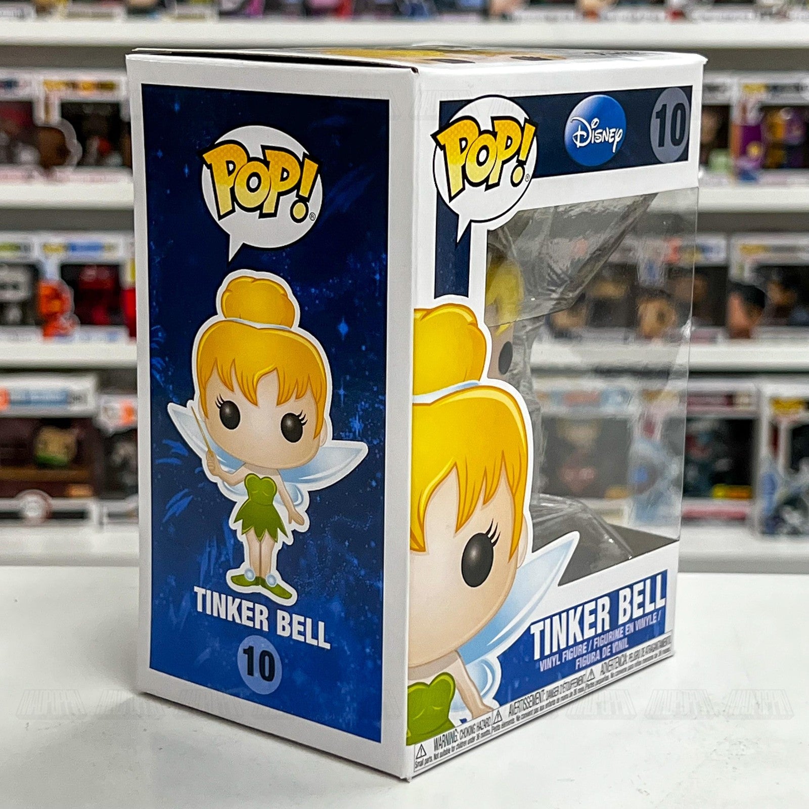 Funko Pop Disney Tinker Bell #10 Series 1 Vinyl Figure with Box Peter Pan Fairy