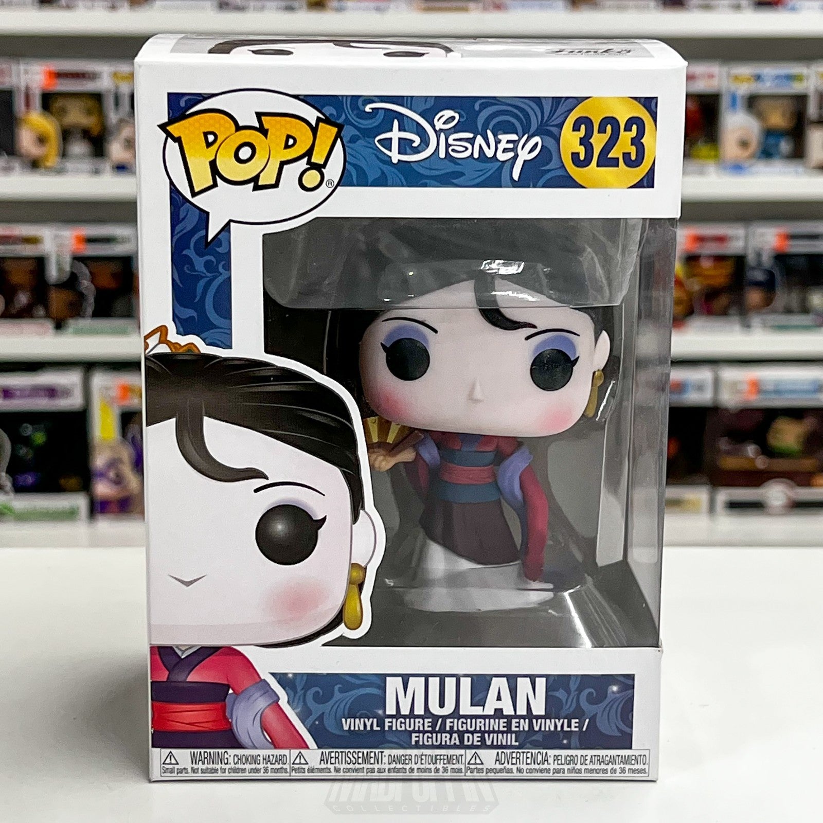 Funko Pop Disney Hua Mulan 323 Princess Animation Musical China Vinyl Figure Toy0