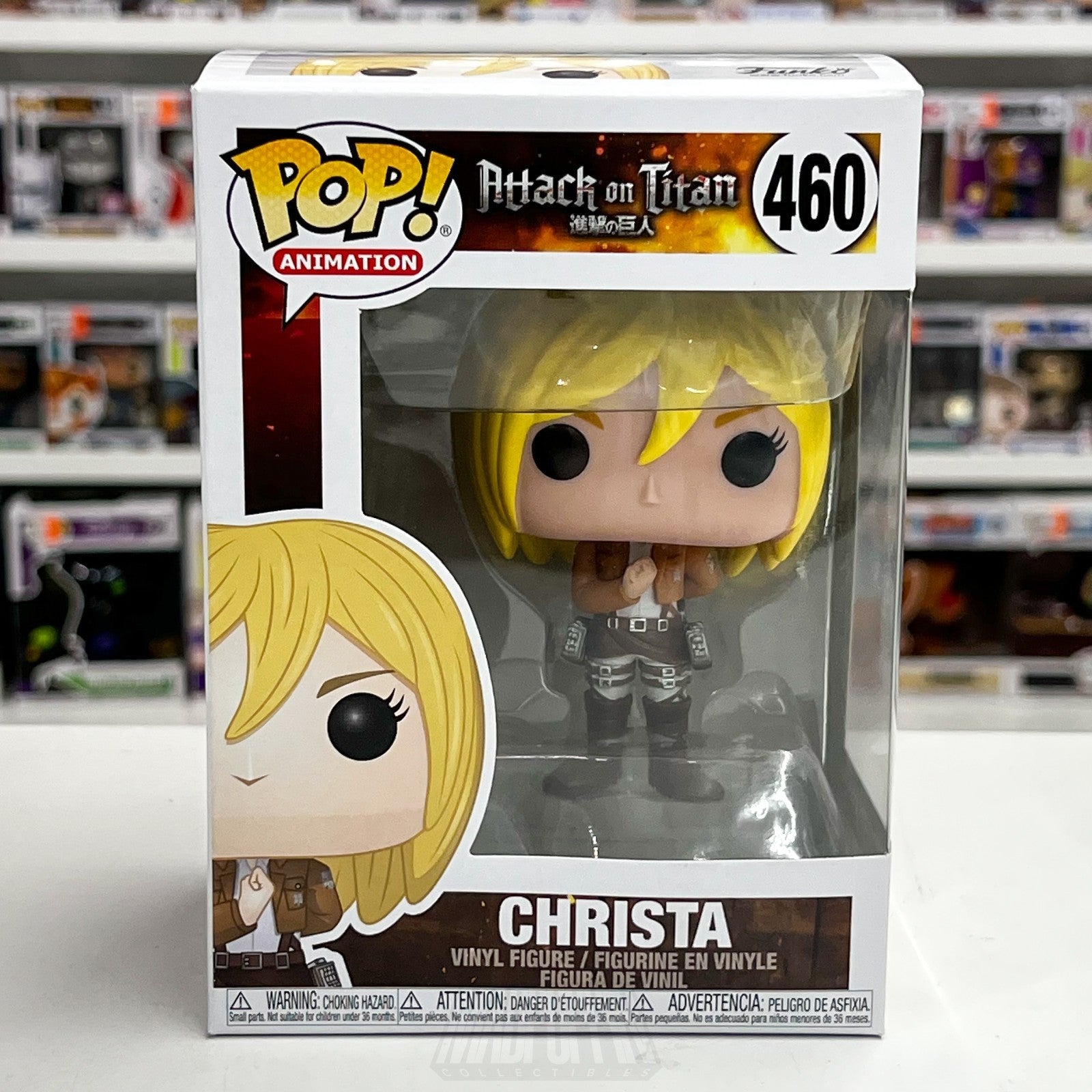 Funko Pop Anime Attack on Titan Christa Lenz 460 Animation Manga Vinyl Figure0