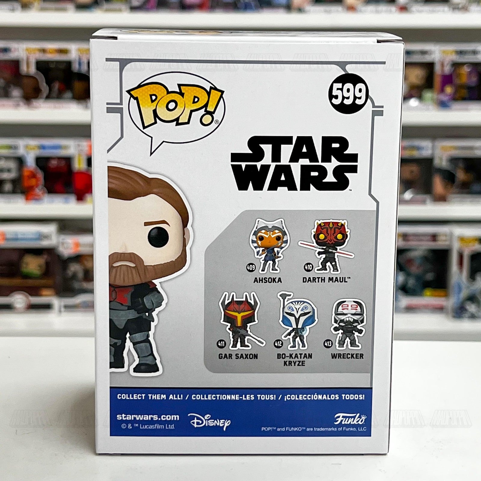 Funko Pop Star Wars Obi-Wan Kenobi #599 Entertainment Earth Exclusive Vinyl