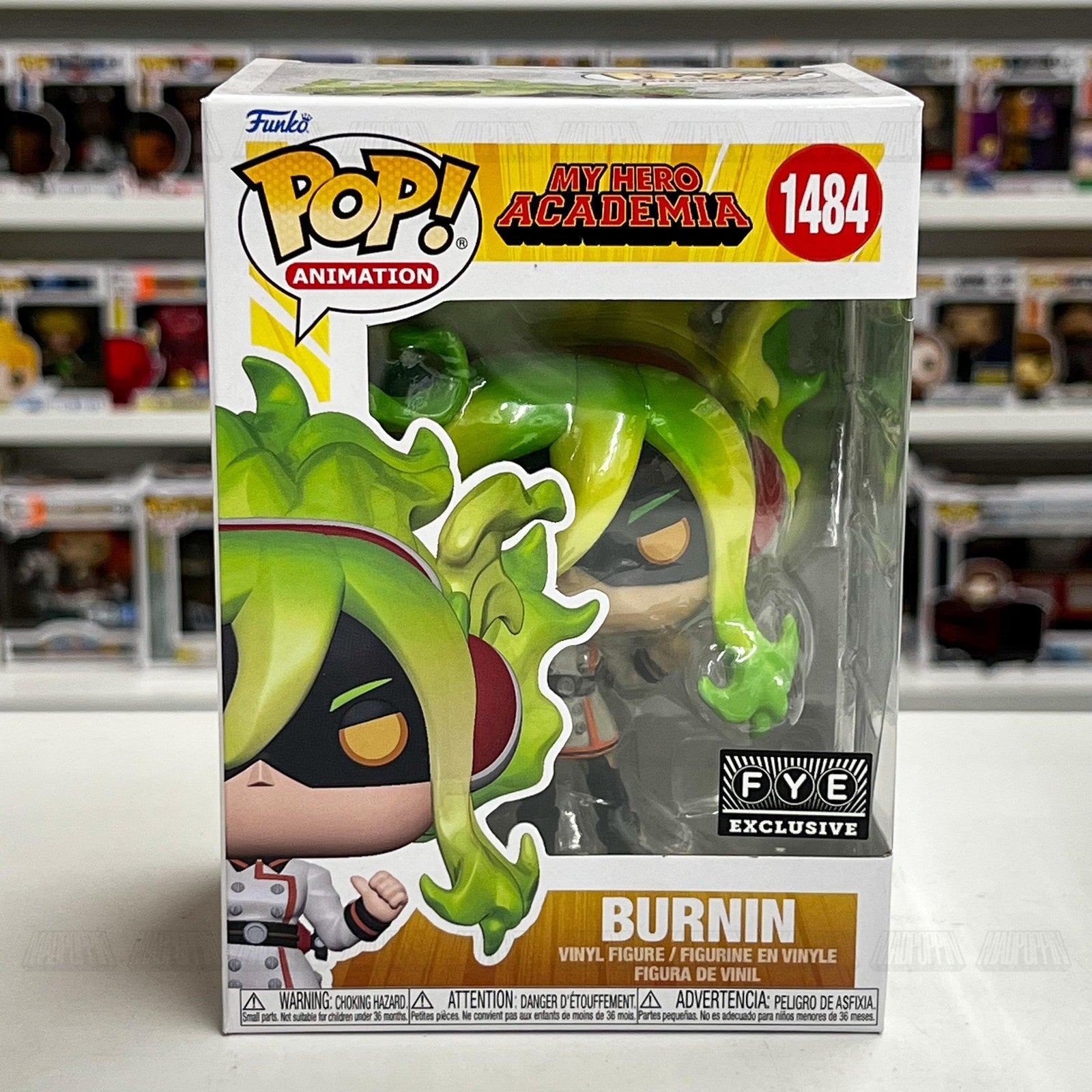 Funko Pop My Hero Academia Burnin FYE Exclusive 1484 Animation Vinyl Figure New