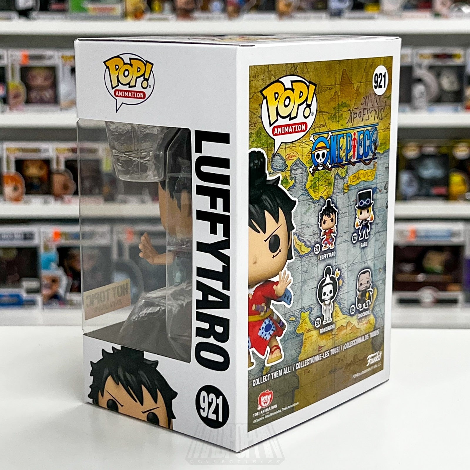 Funko Pop Anime One Piece Luffytaro Metallic Hot Topic 921 Vinyl Figure Toy2