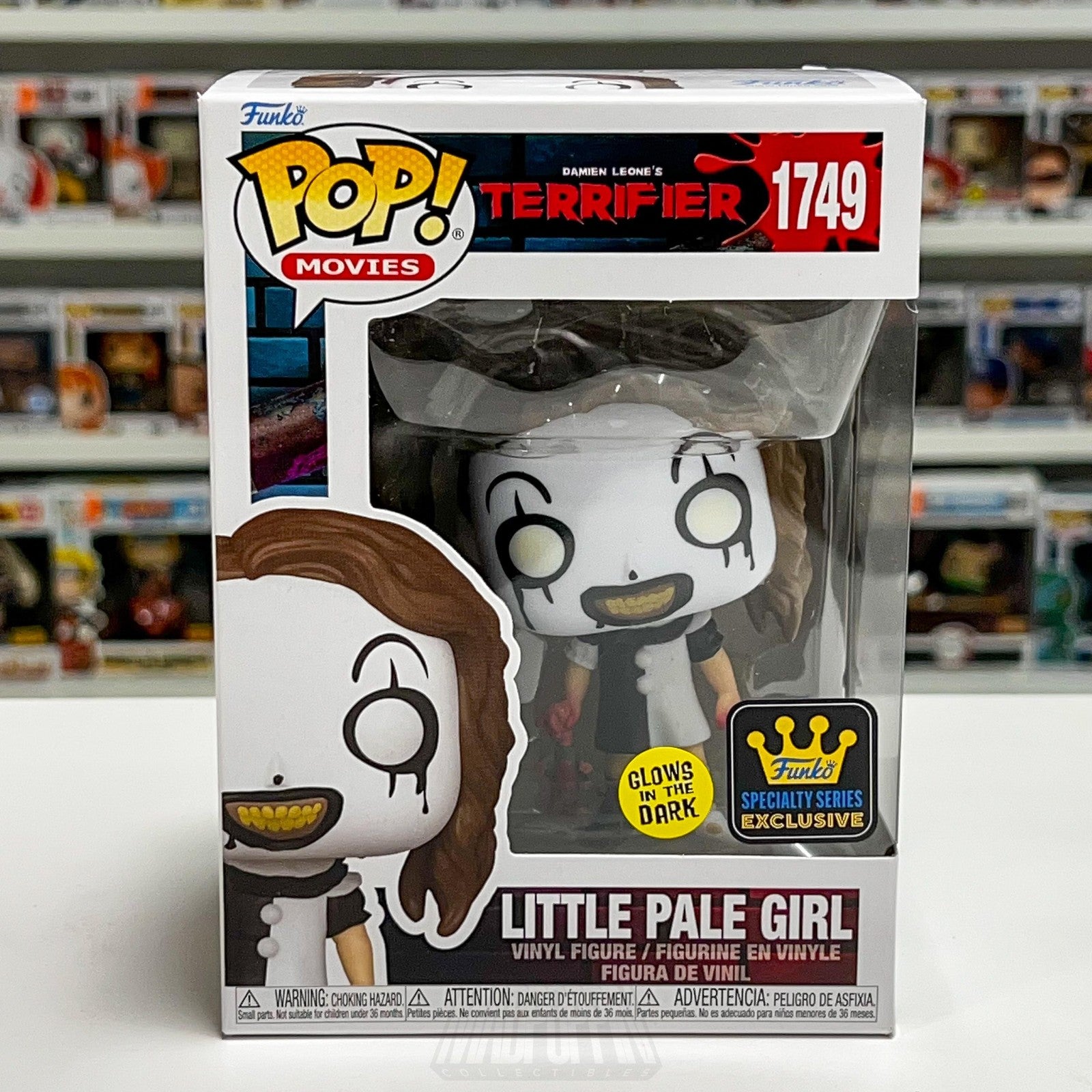 Funko Pop Movies Terrifier Little Pale Girl 1749 Glow Specialty Exclusive Horror