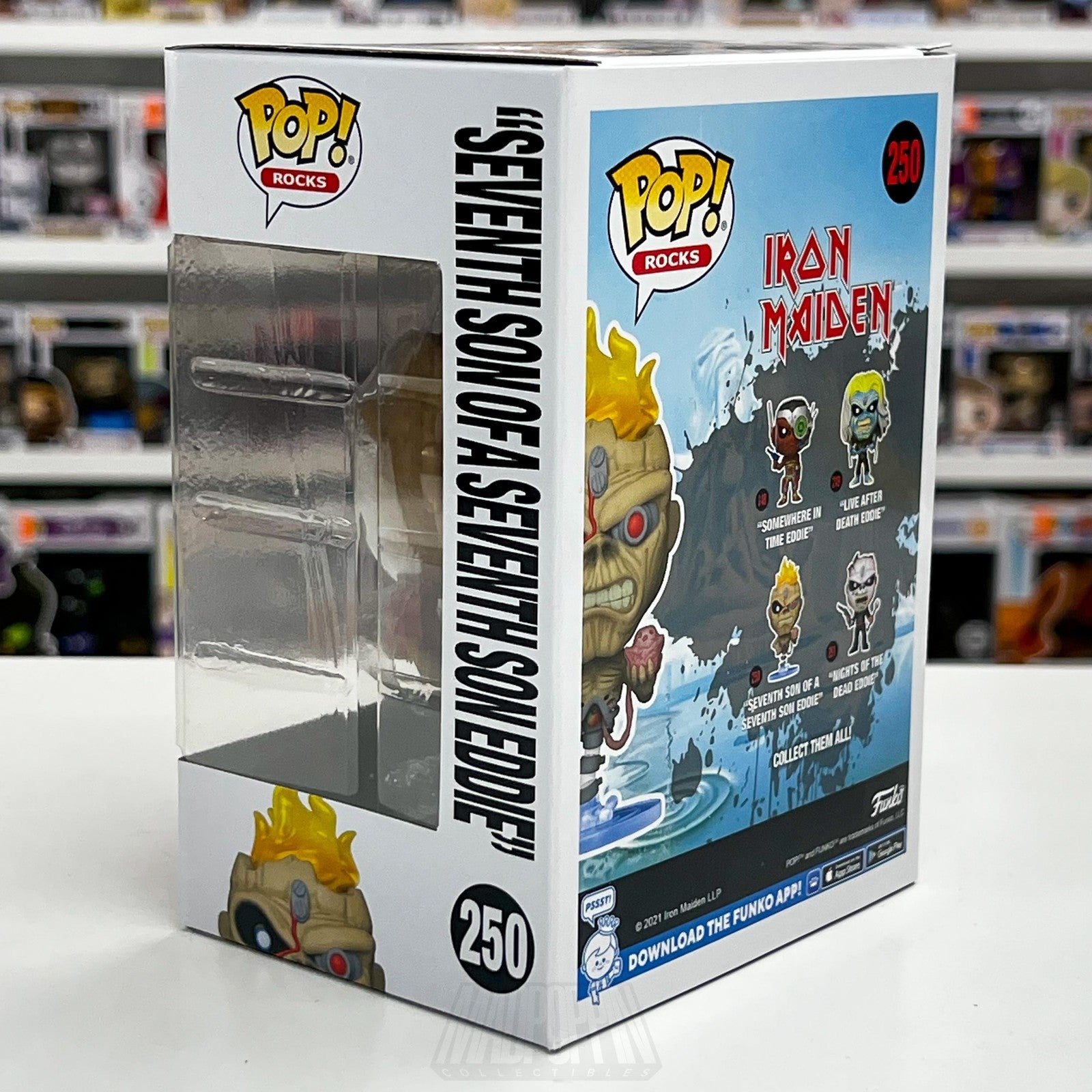 Funko Pop Rocks Iron Maiden Seventh Son Eddie 250 Heavy Metal Music Figure Vinyl2