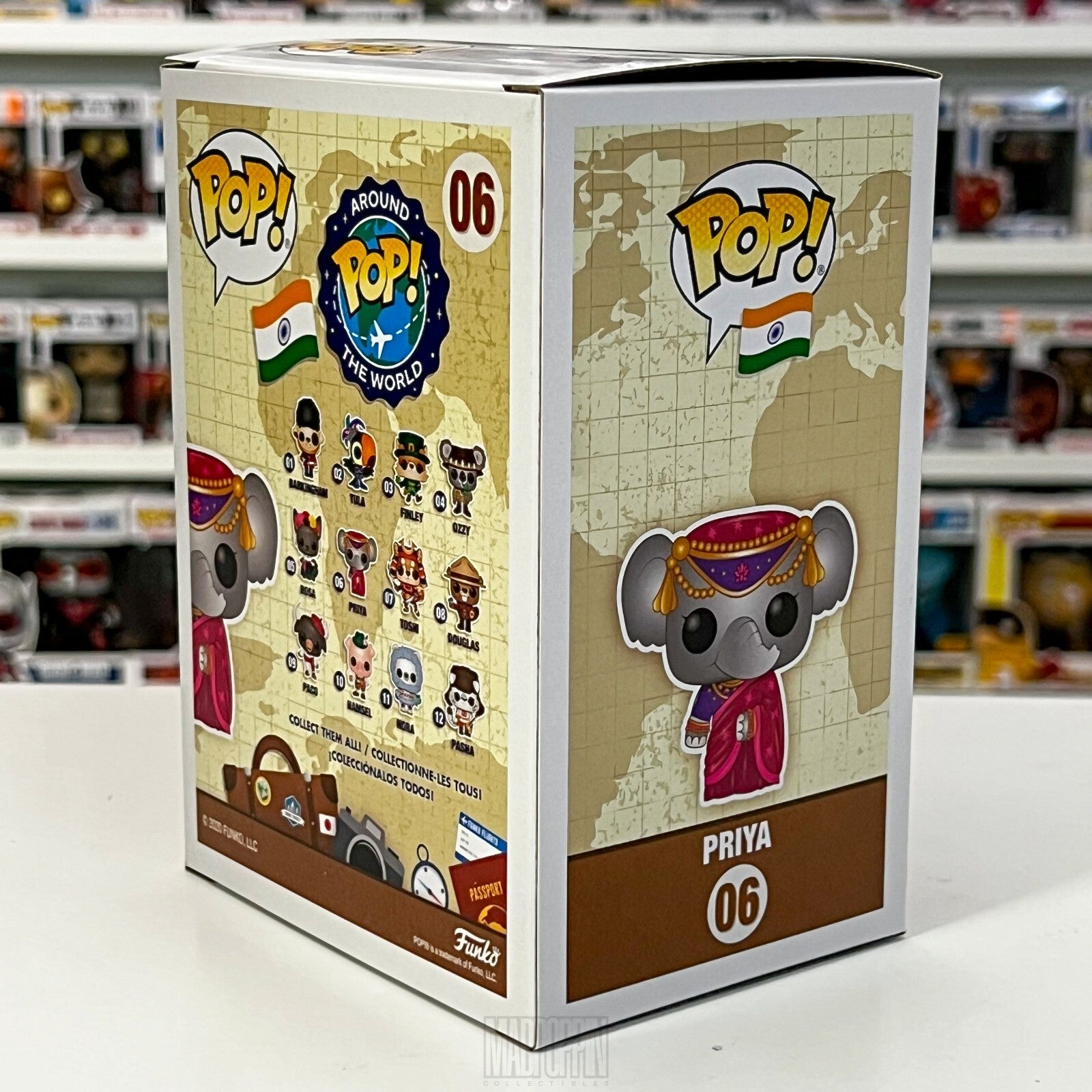 Funko Pop Around the World India Priya The Elephant w/Enamel Pin Vaulted 06