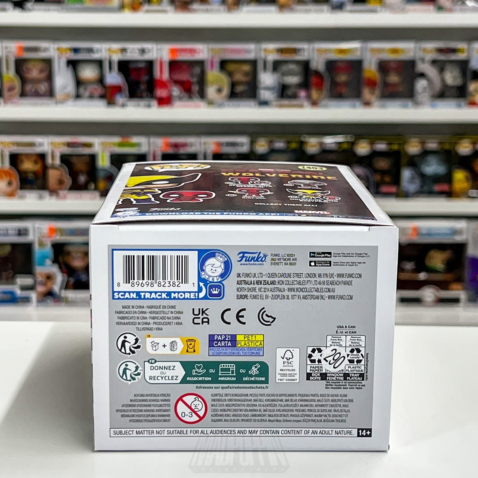 Funko Pop Marvel Deadpool & Wolverine with Babypool 1403 Movie Vinyl Figure Toy7