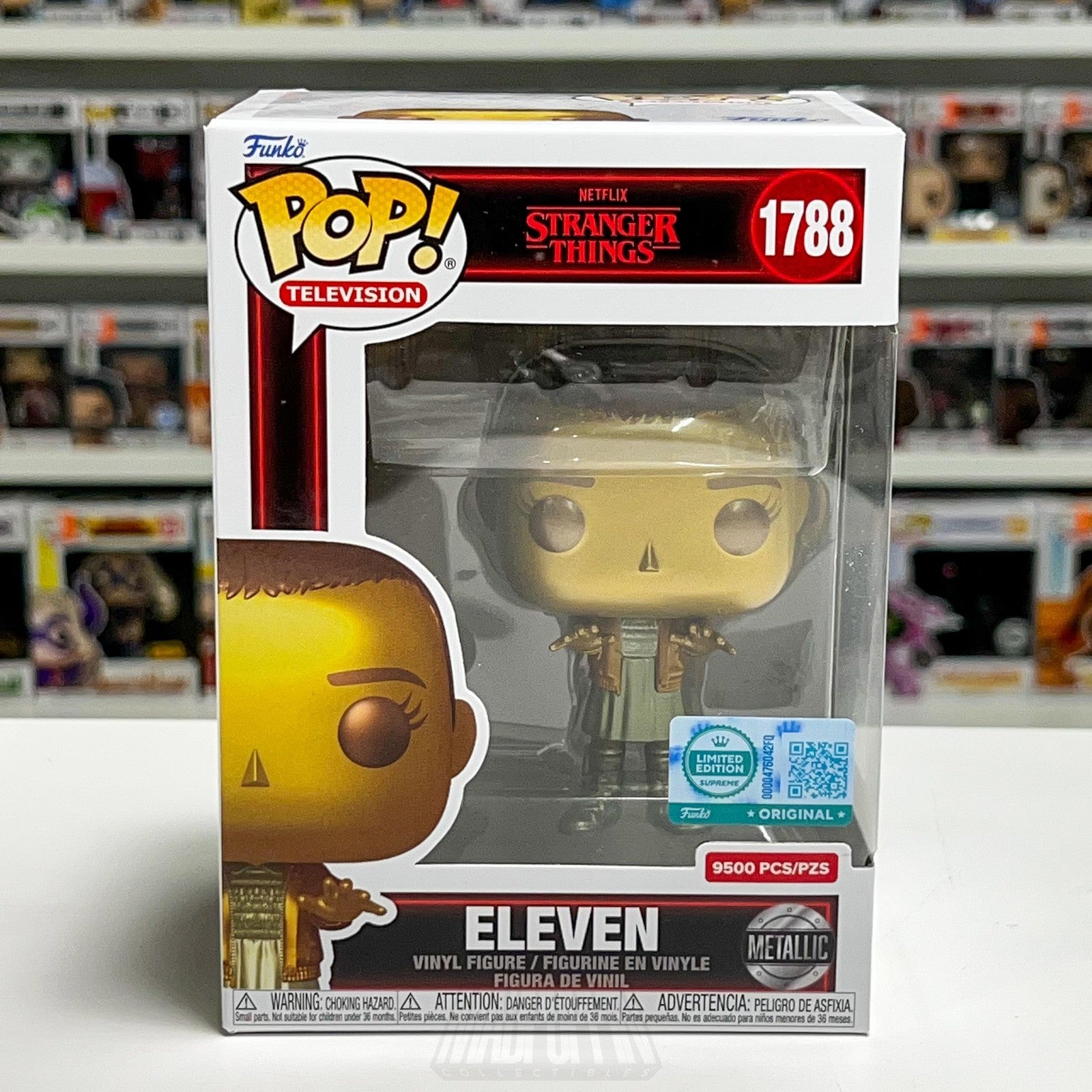 Funko Pop Stranger Things Eleven 1788 Gold Metallic Target Figure 9500 PCS Toy