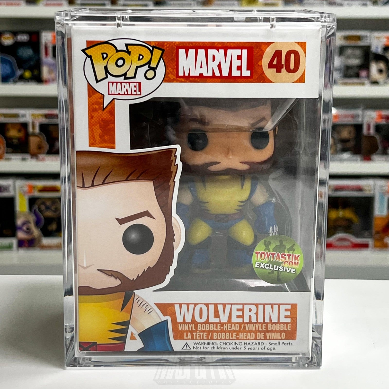 Funko Pop Marvel Wolverine Unmasked 40 Toytastik VAULTED Vinyl Armor SUPER RARE