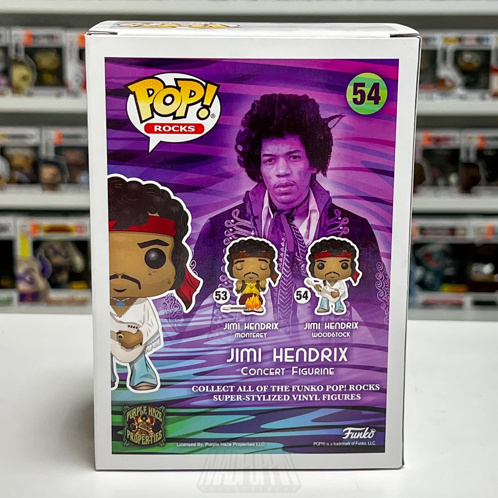Funko Pop! Rocks Jimi Hendrix 54 Woodstock Vinyl Figure Collectible Toy Music
