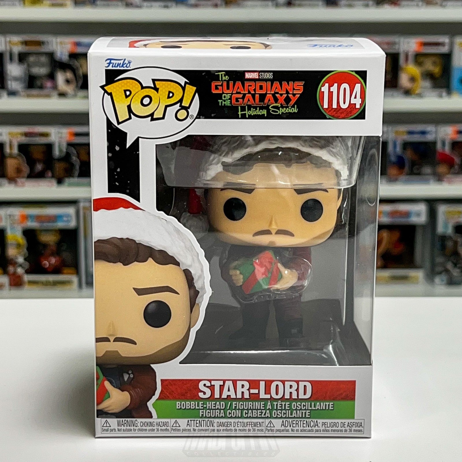 Funko Pop Marvel Star-Lord Guardians Galaxy Holiday Special #1104 Bobb