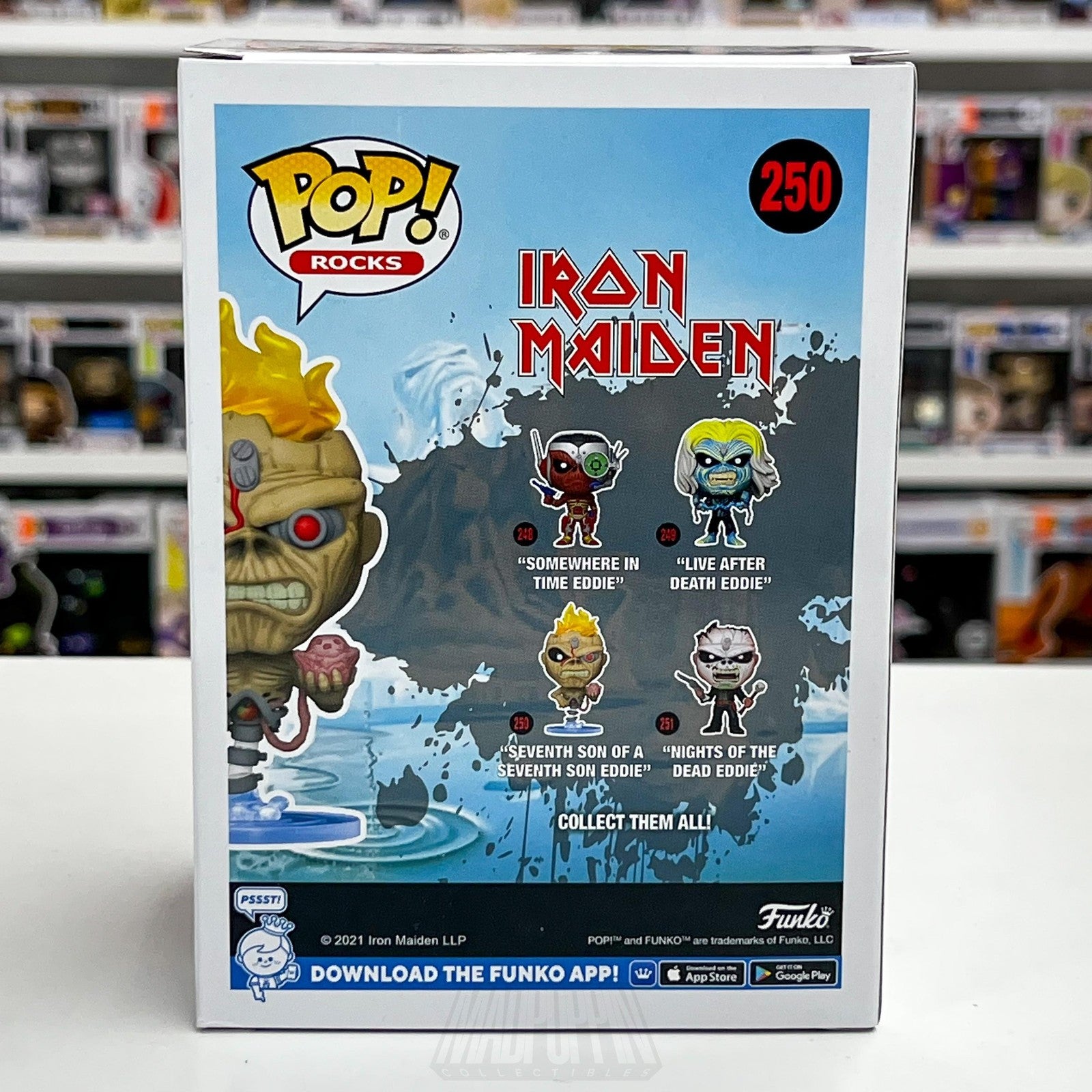 Funko Pop Rocks Iron Maiden Seventh Son Eddie 250 Heavy Metal Music Figure Vinyl3