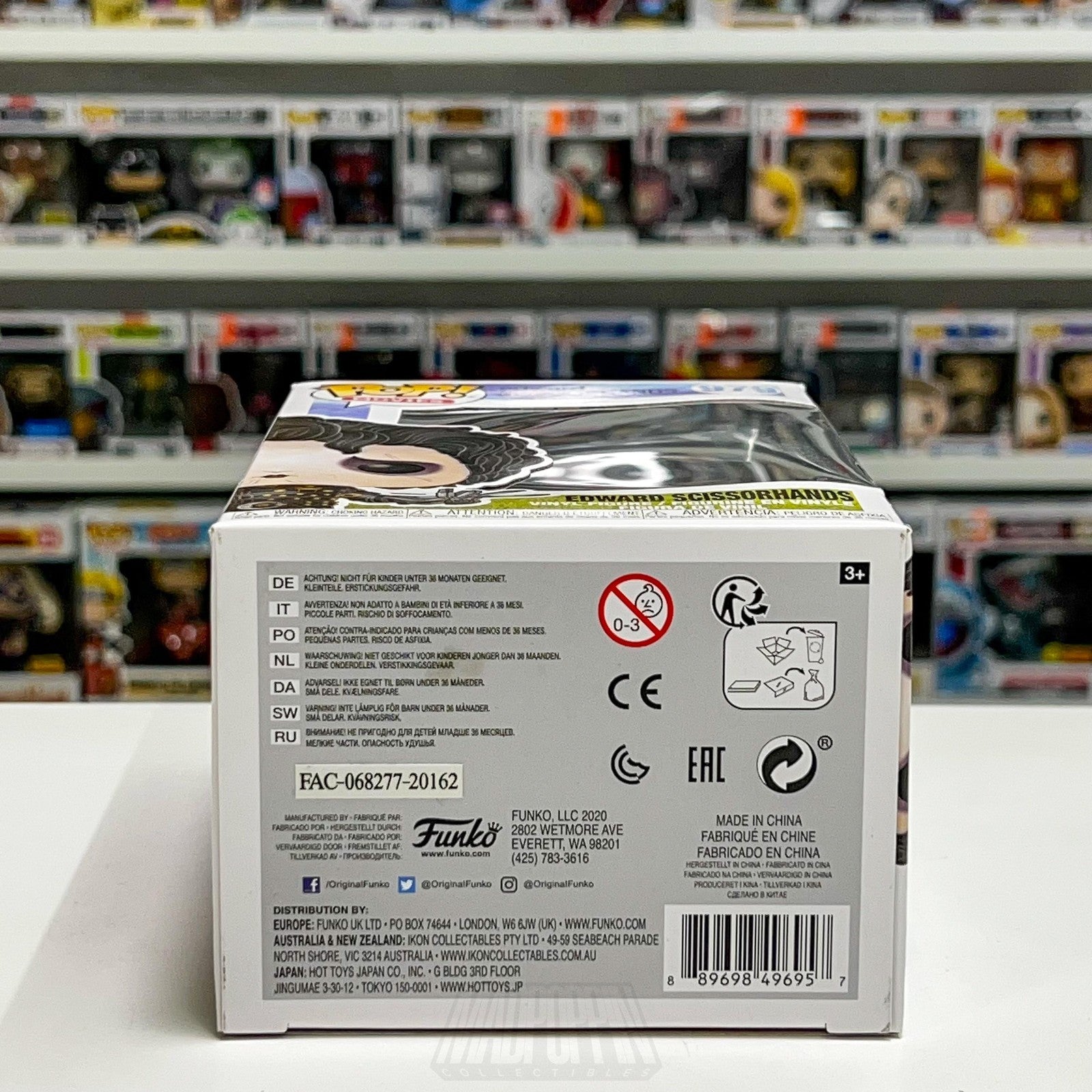 Funko Pop Movies Edward Scissorhands 979 Vinyl Figure Goth Fantasy Tim Burton