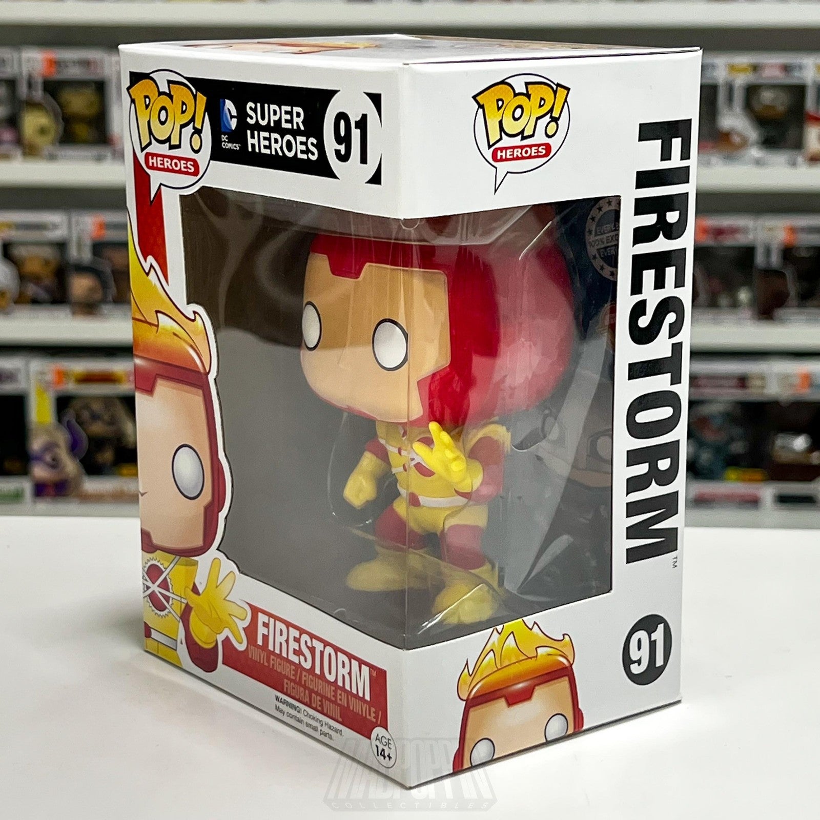 Funko Pop Heroes DC Comics Super Heroes Firestorm 91 Vinyl Figure New in Box