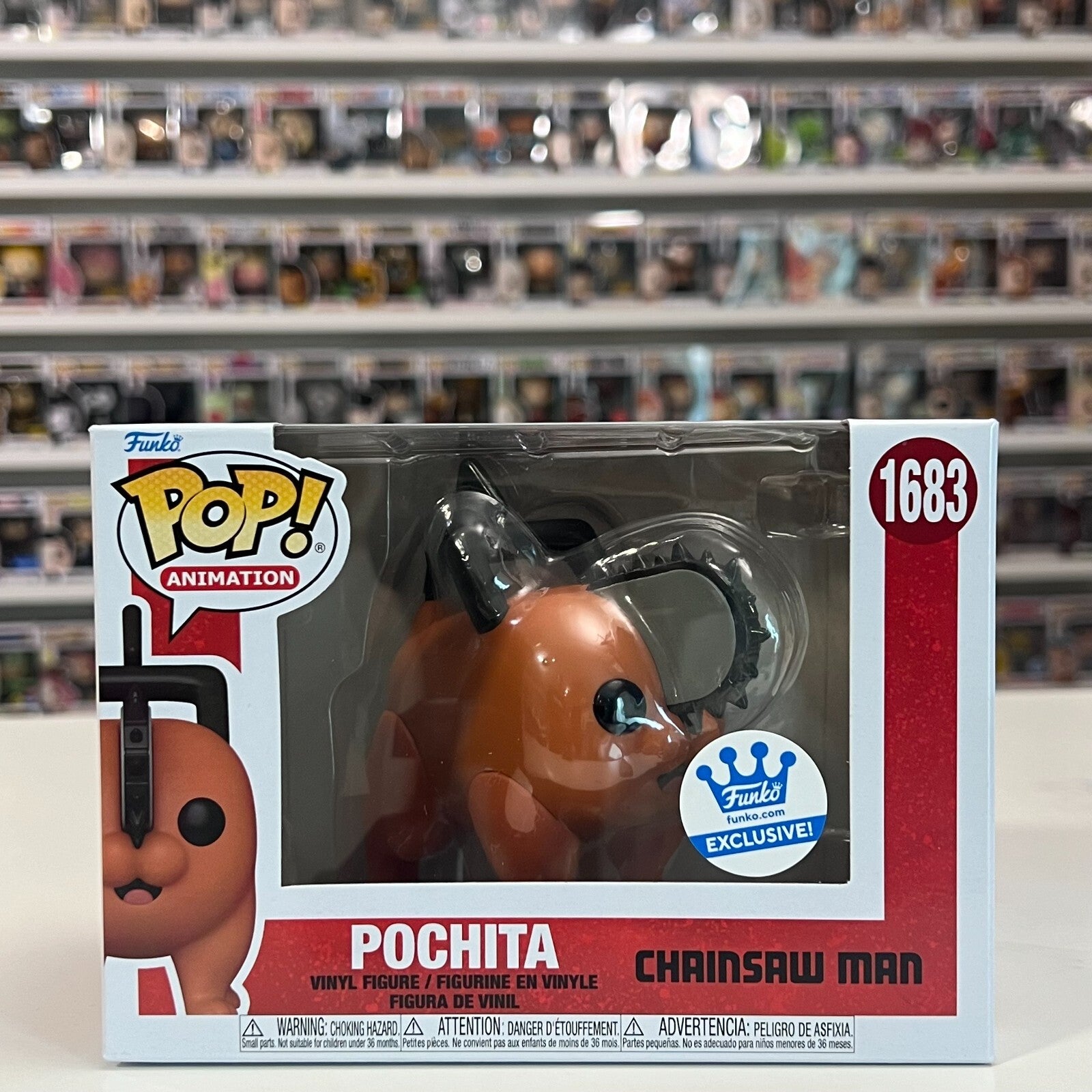 Funko Pop Anime Chainsaw Man Pochita Standing Exclusive 1683