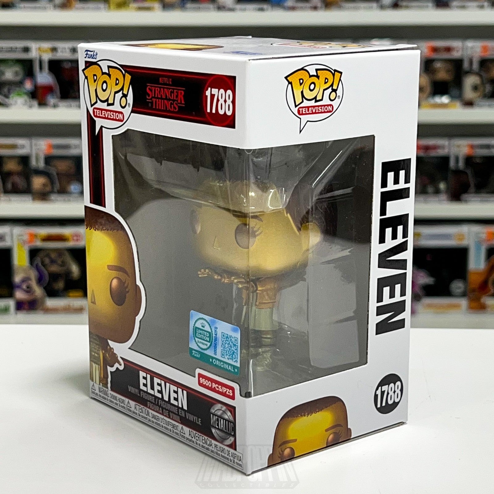 Funko Pop Stranger Things Eleven 1788 Gold Metallic Target Figure 9500 PCS Toy