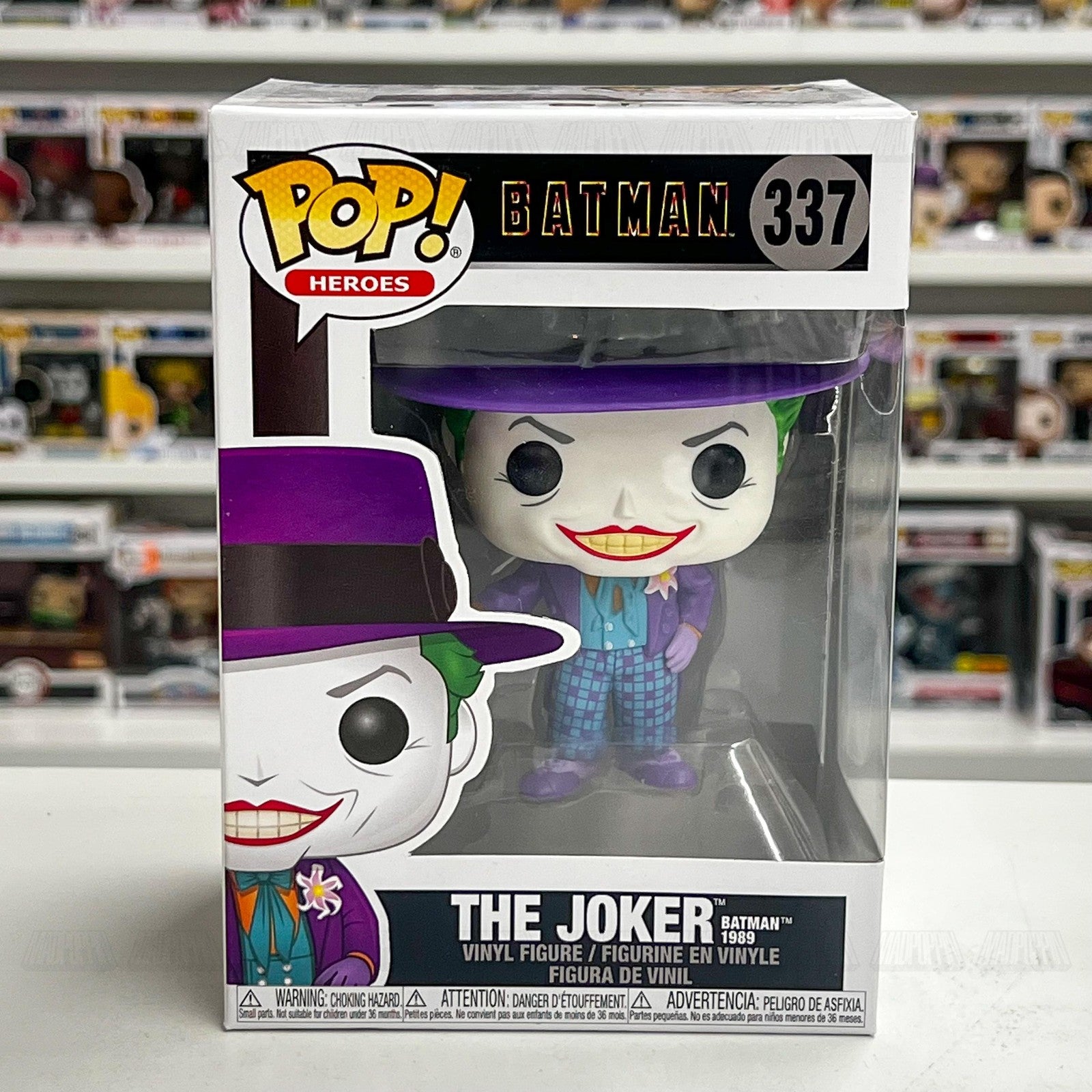 Funko Pop Heroes Batman 337 The Joker 1989 DC Comics Vinyl Figure Collectible