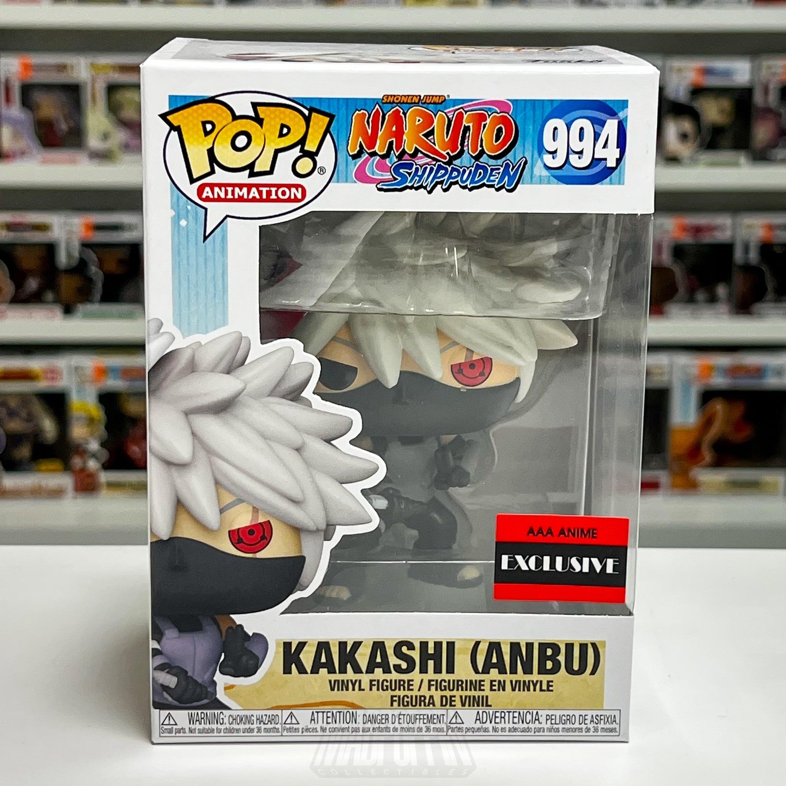 Funko Pop Naruto Shippuden Kakashi Anbu 994 AAA Anime Exclusive Vinyl Figure