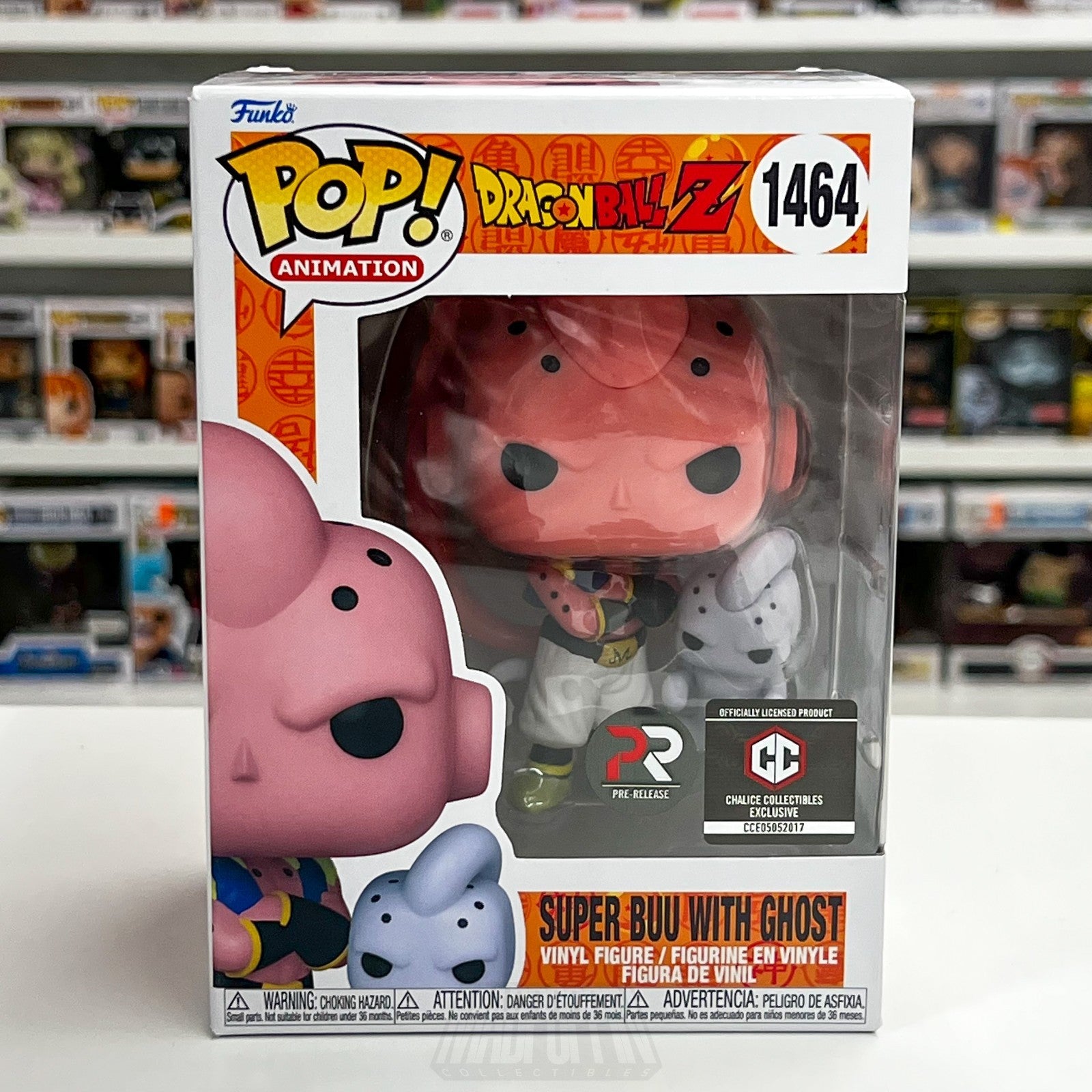 Funko Pop Anime Dragon Ball Z Super Buu w/Ghost Chalice Collectibles 1464 Figure0