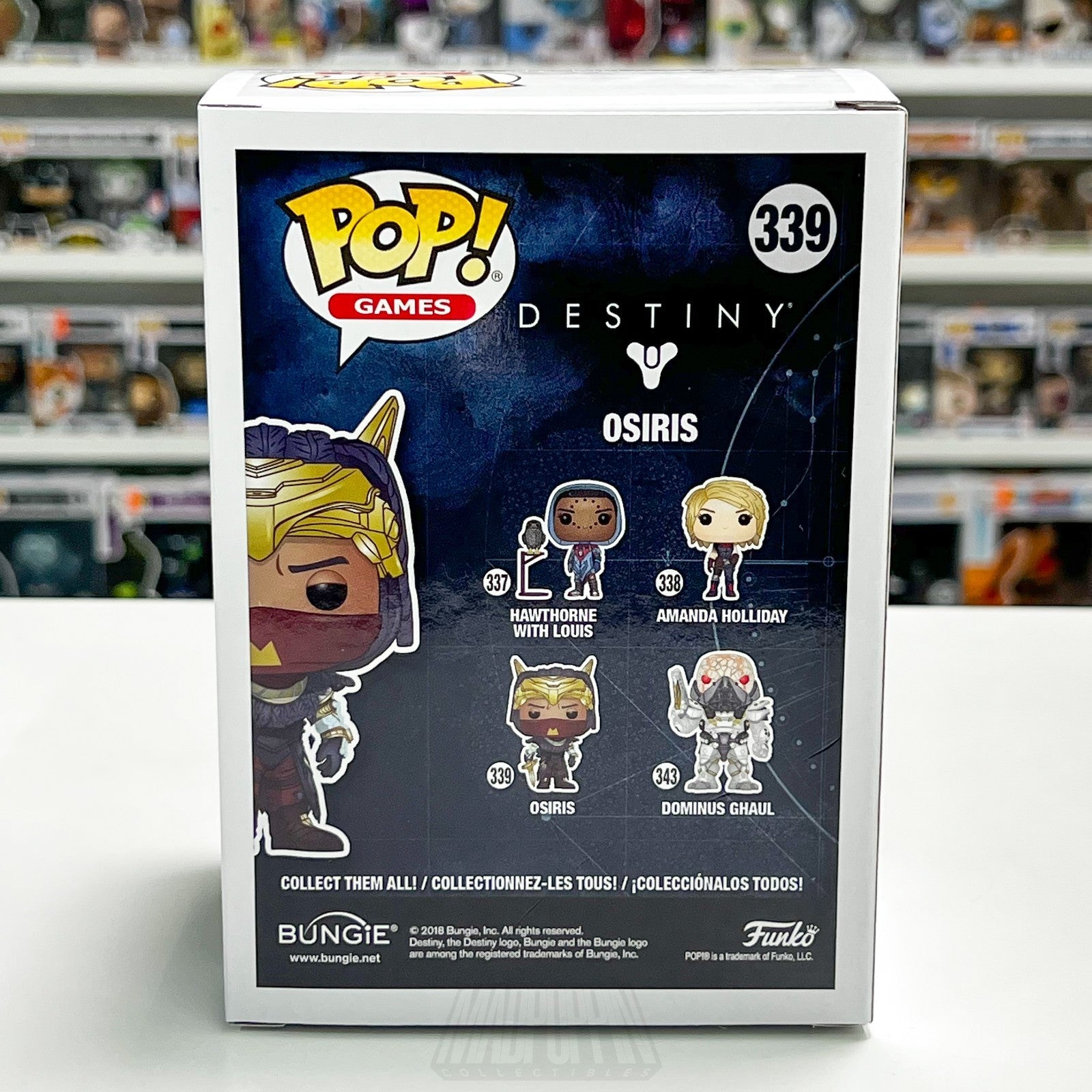 Funko Pop Games Destiny Osiris 339 BOX ONLY NO FIGURE NO INSERT Mint Playstation3