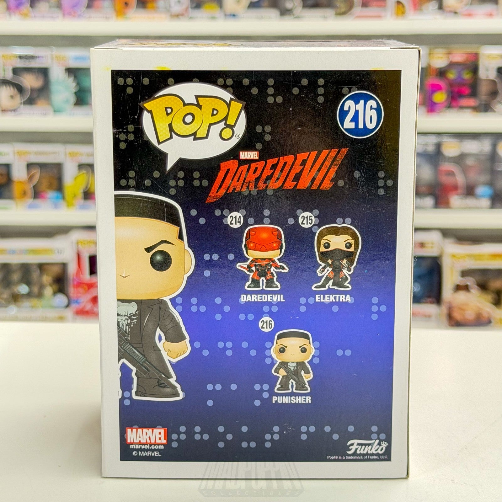 Funko Pop Marvel Netflix Daredevil Punisher Chase 216 Frank Castle Vinyl Figure3