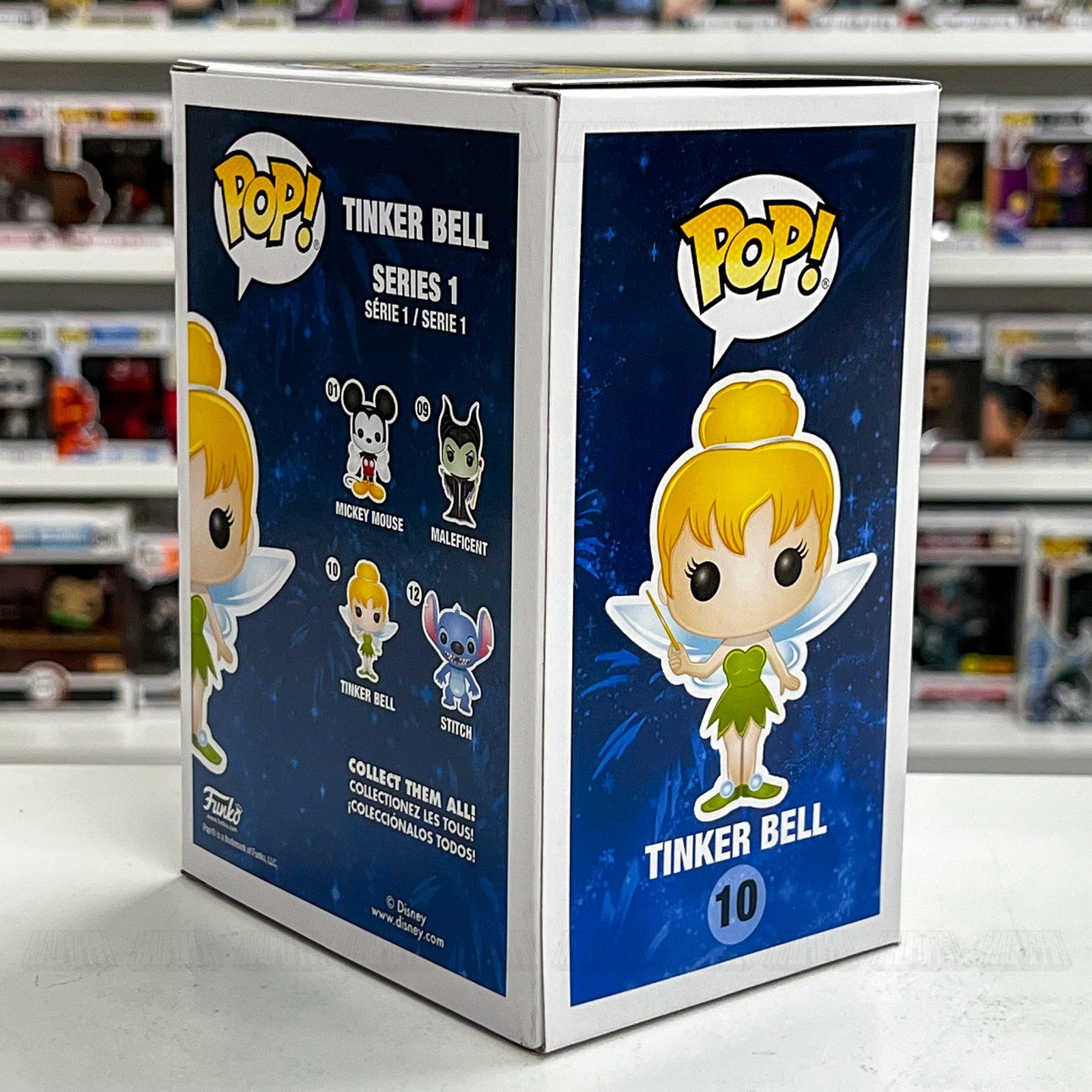 Funko Pop Disney Tinker Bell #10 Series 1 Vinyl Figure with Box Peter Pan Fairy