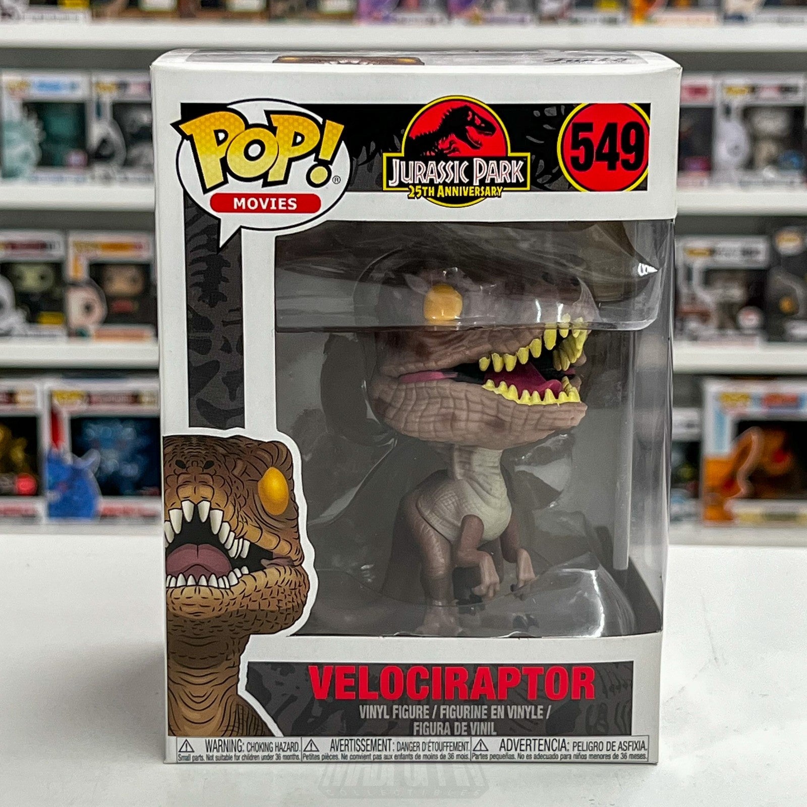 Funko Pop Movies Jurassic Park Velociraptor 549 Dinosaur Universal Vinyl Figure0