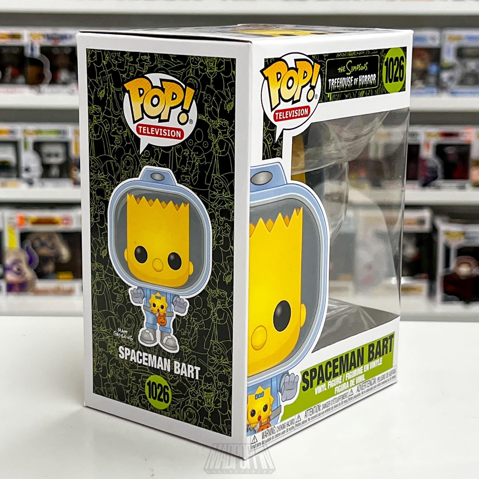 Funko Pop Spaceman Bart #1026 Simpsons Treehouse of Horror Vinyl Figure New 2020