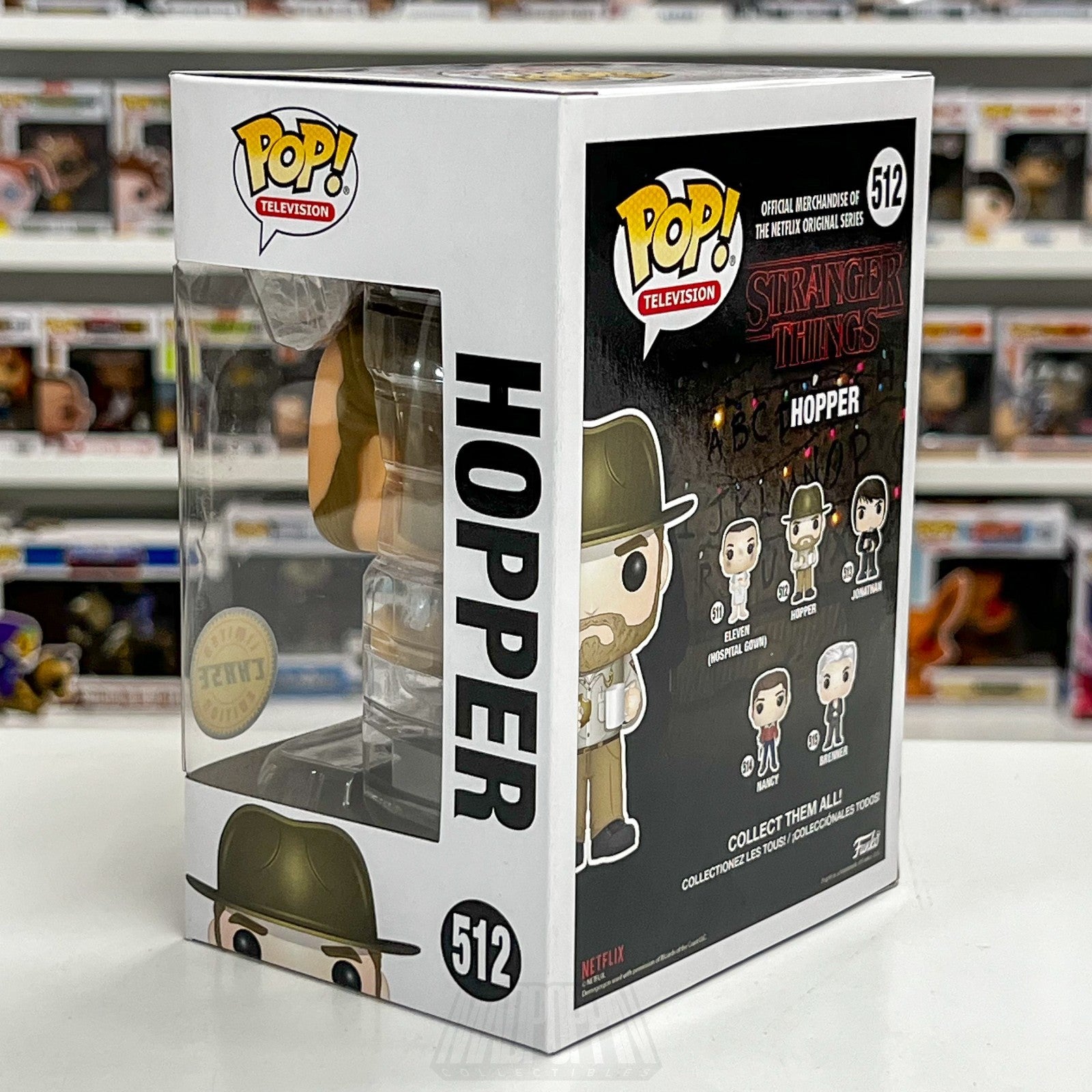 Funko Pop Television Stranger Things Hopper w/Donut Chase 512  Toy Vinyl Figure2
